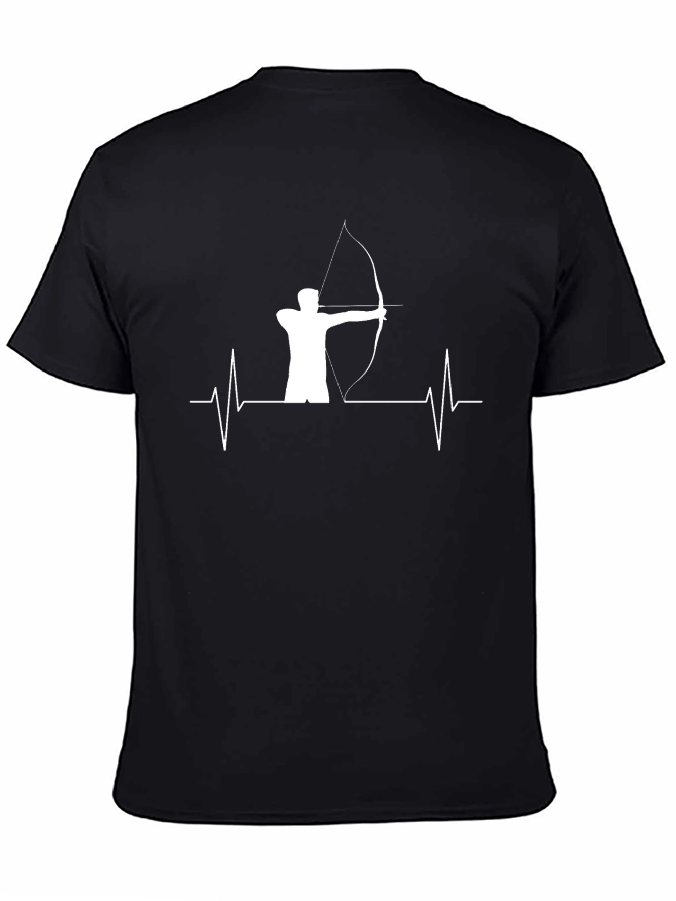 Archery Heartbeat Graphic Tee - Black