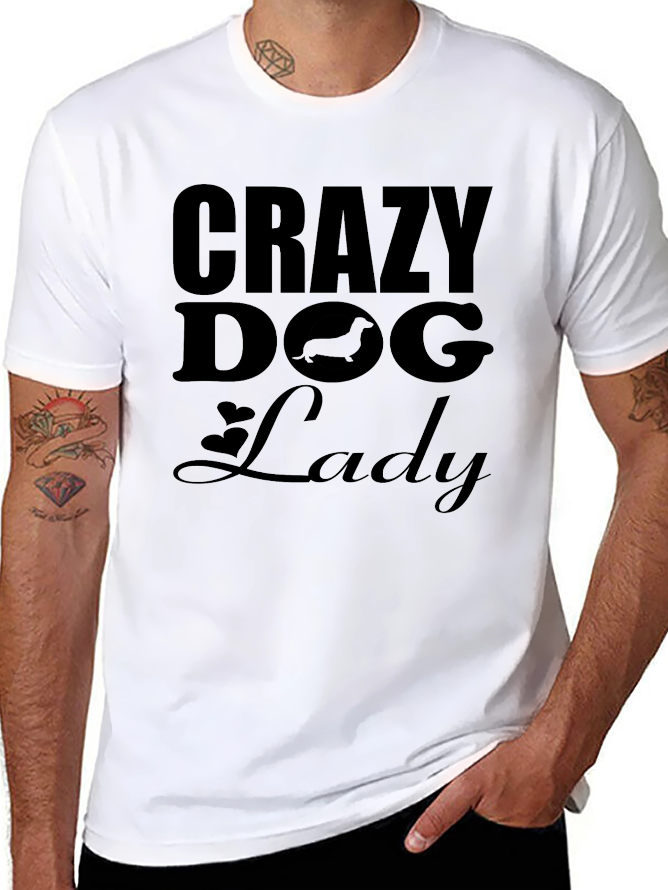Crazy Dog Lady Graphic Tee - Unisex Fit