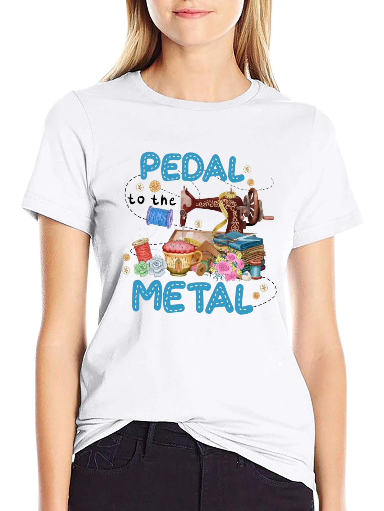 Pedal to the Metal Sewing T-Shirt