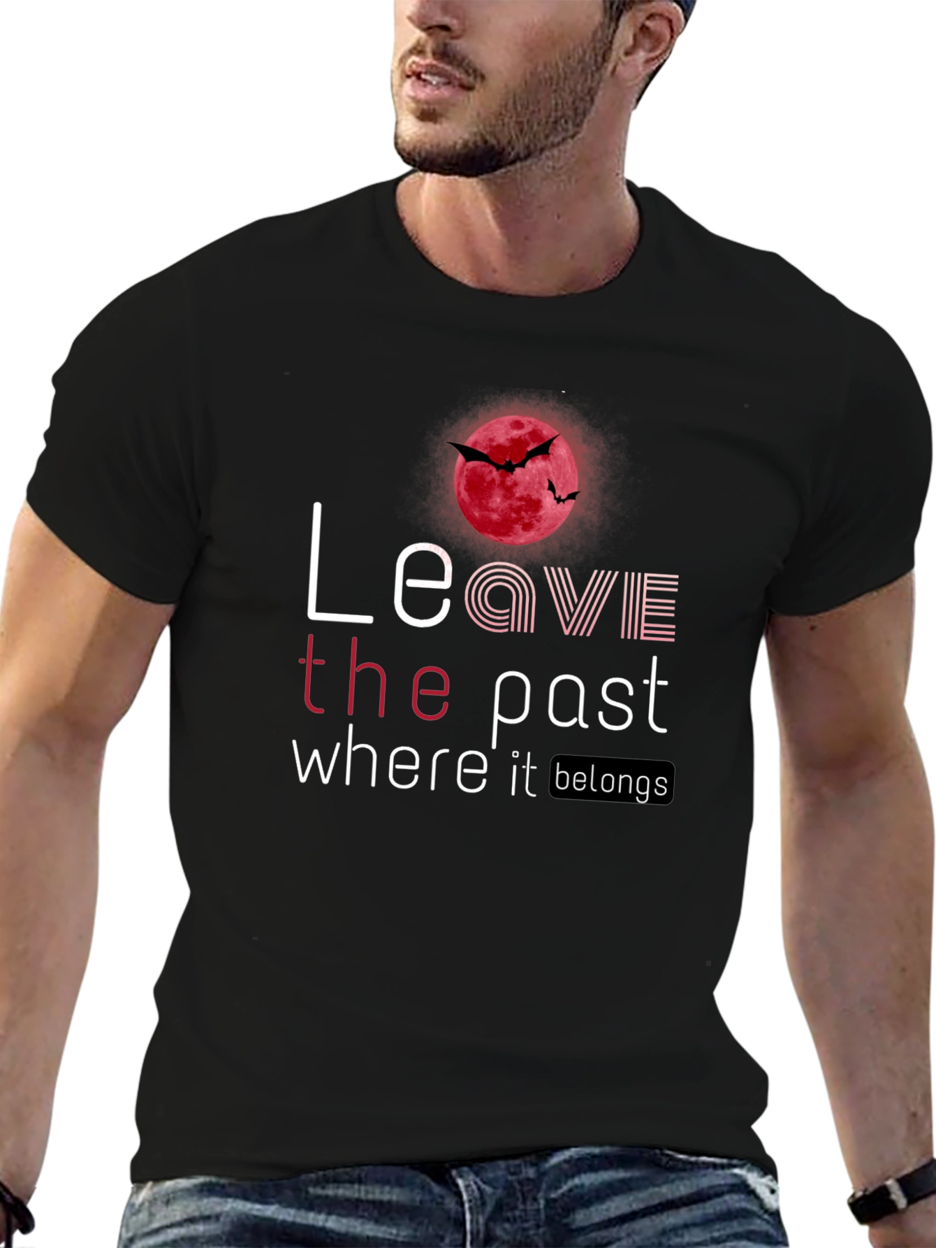 Leave the Past Graphic Tee - Unique Design