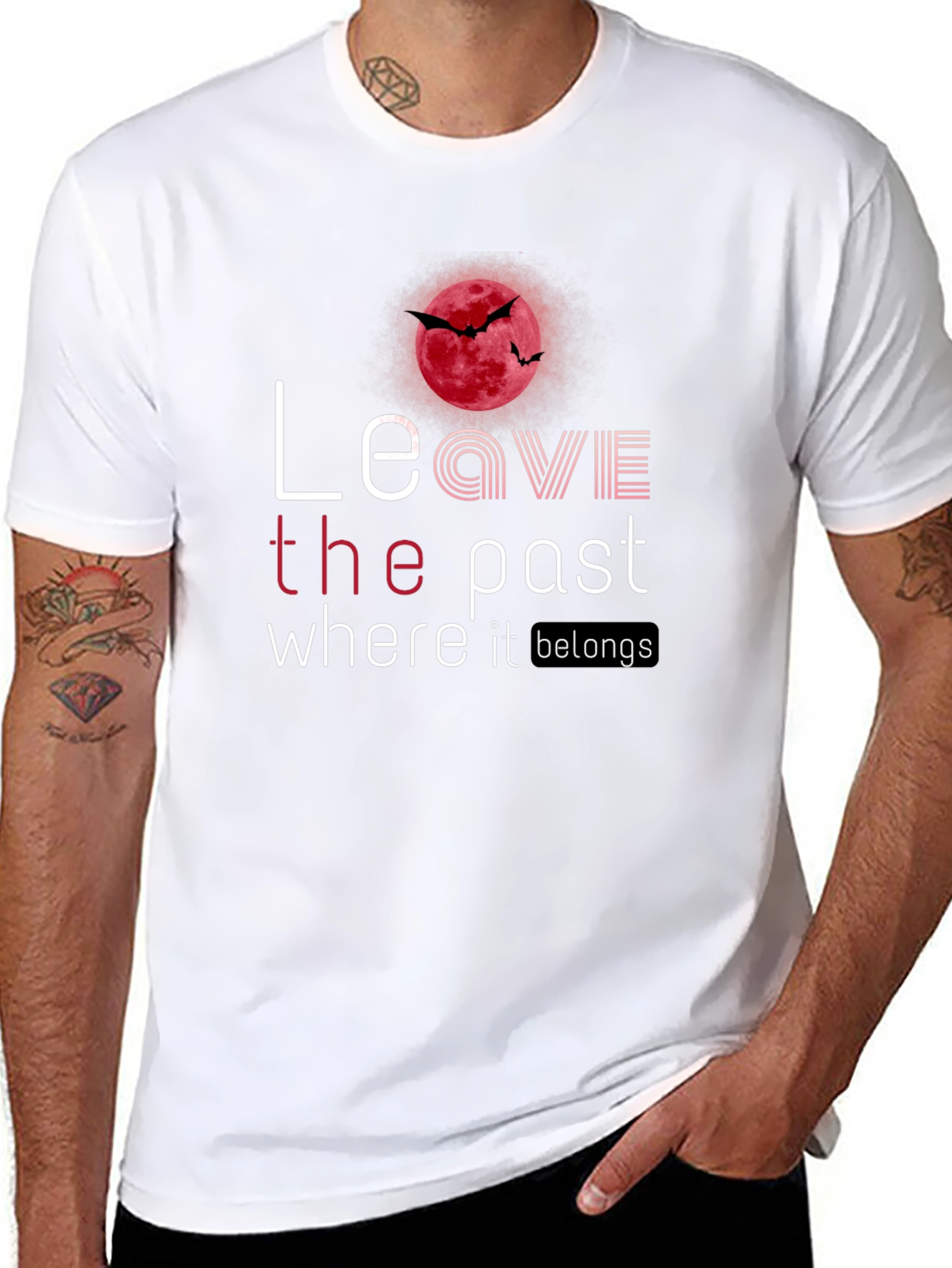 Leave the Past Graphic Tee - Unique Design