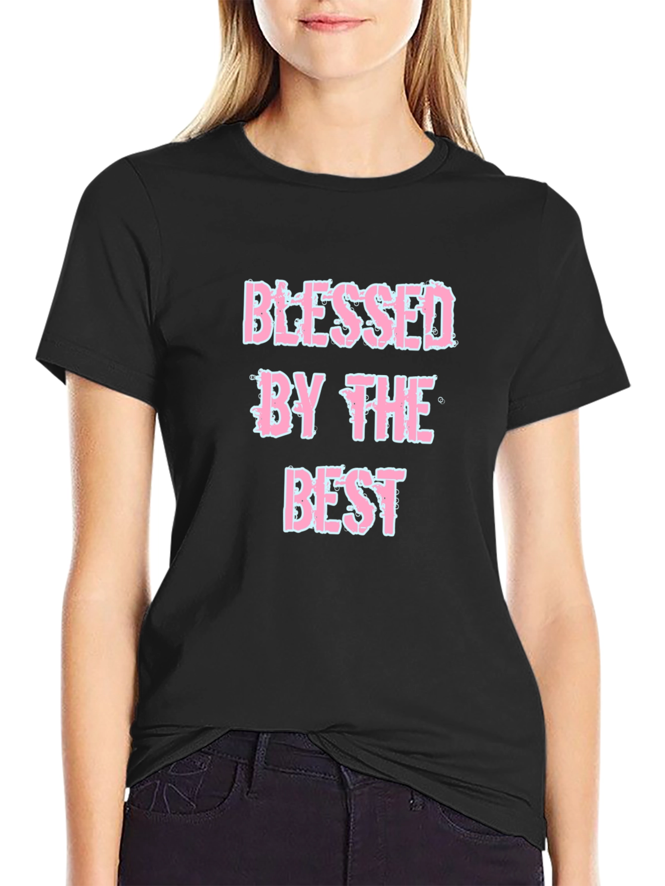 Blessed By The Best Black T-Shirt