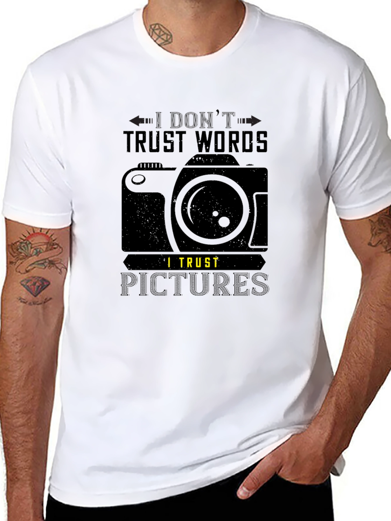 I Trust Pictures Mens Graphic T-Shirt