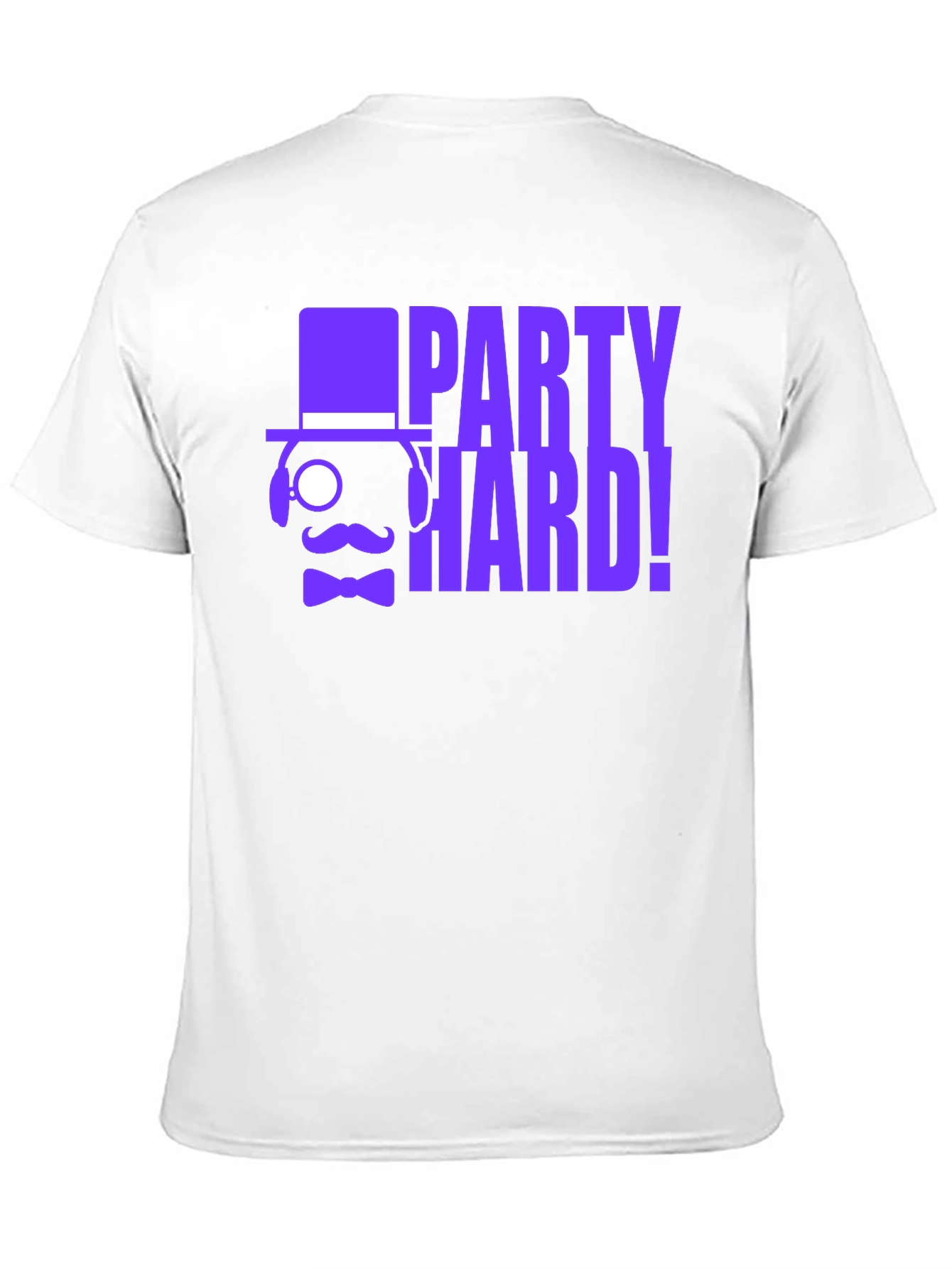 Party Hard! Graphic Print Black T-Shirt