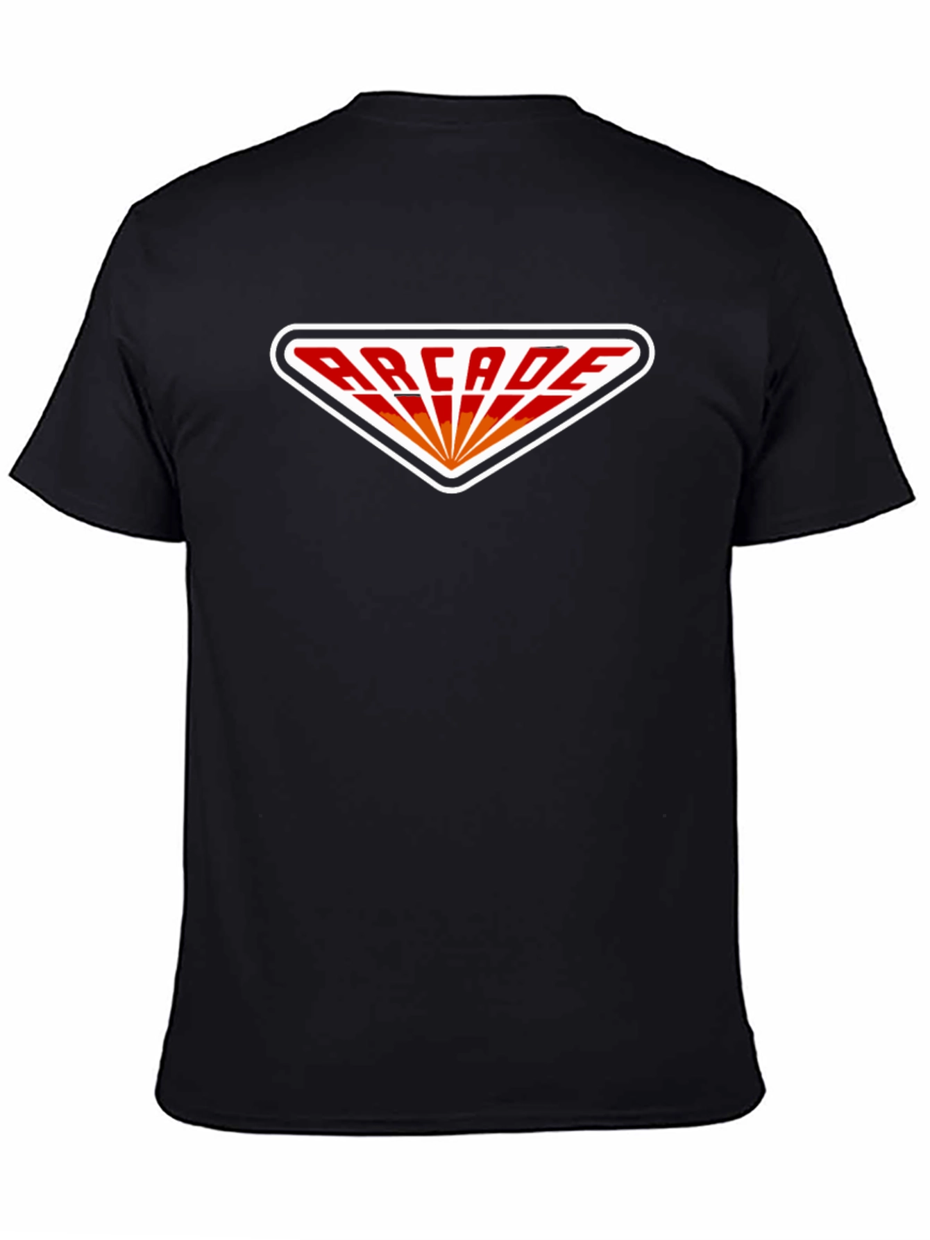 Retro Arcade Graphic Tee - Black Cotton T-Shirt