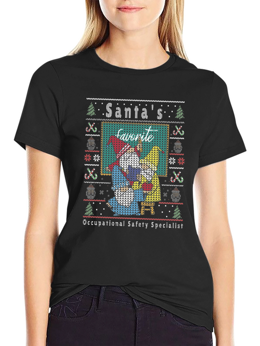 Santas Favorite Occupational Safety Specialist Ugly Sweater Tee