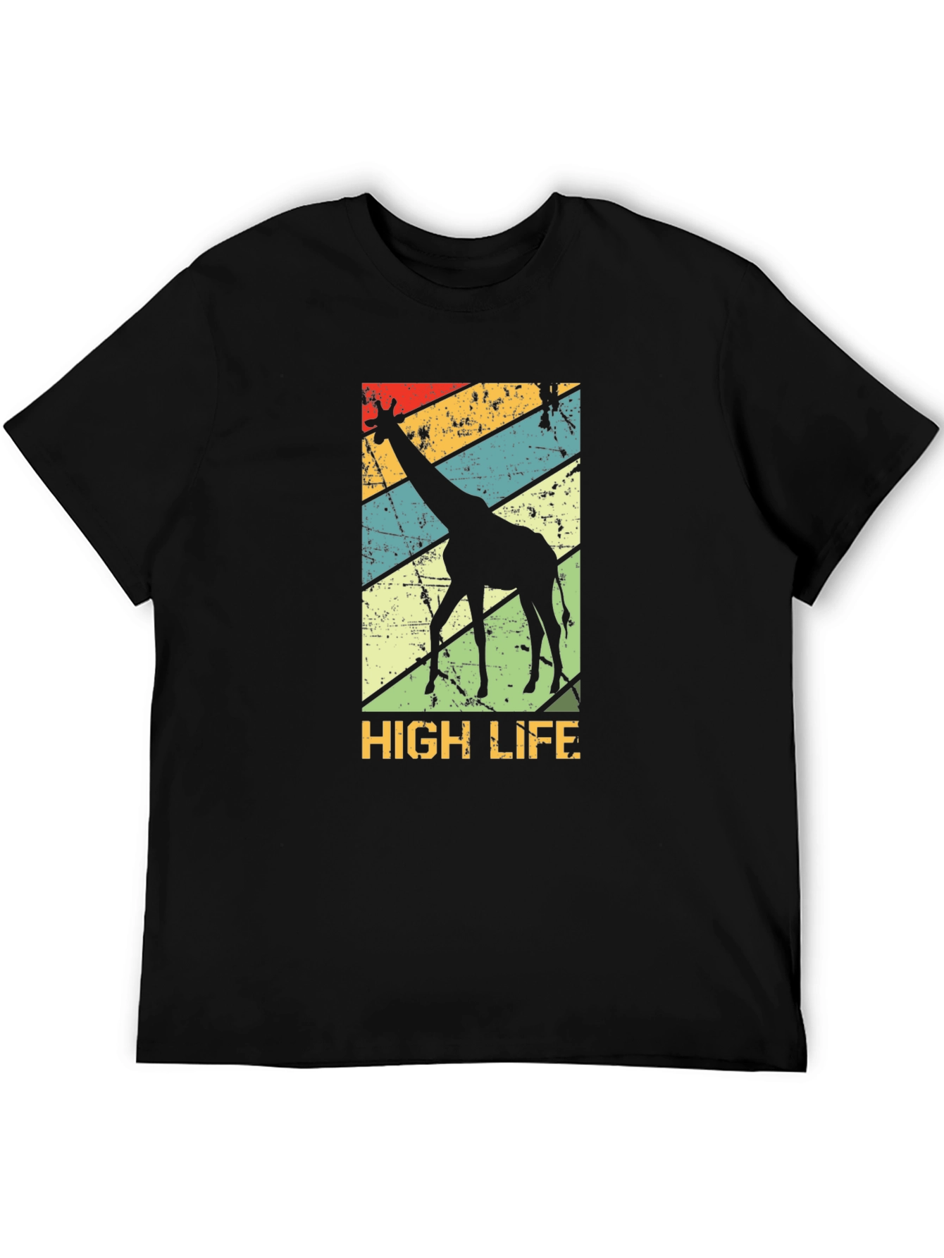 Retro Giraffe High Life Graphic Tee