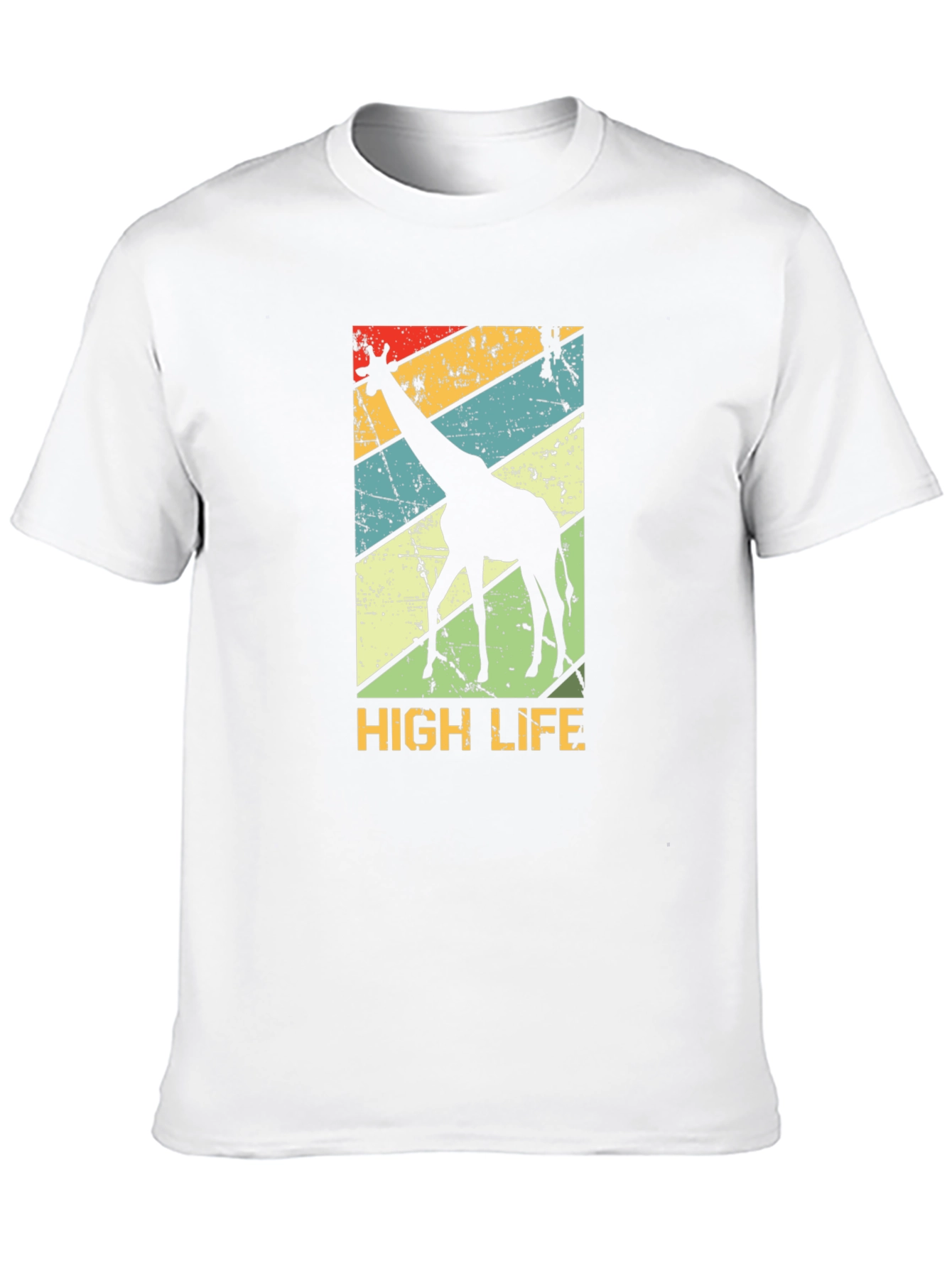 Retro Giraffe High Life Graphic Tee