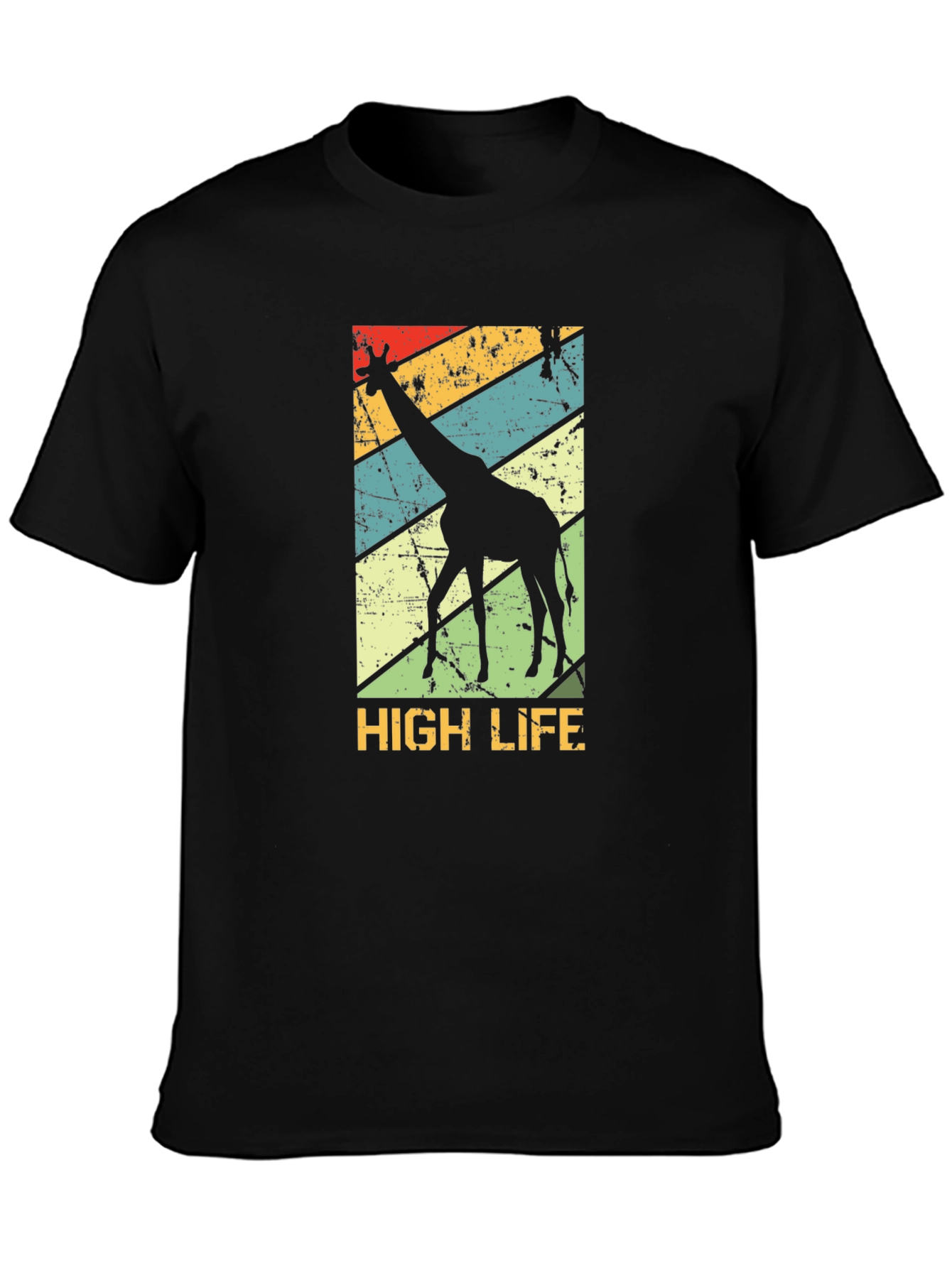 Retro Giraffe High Life Graphic Tee