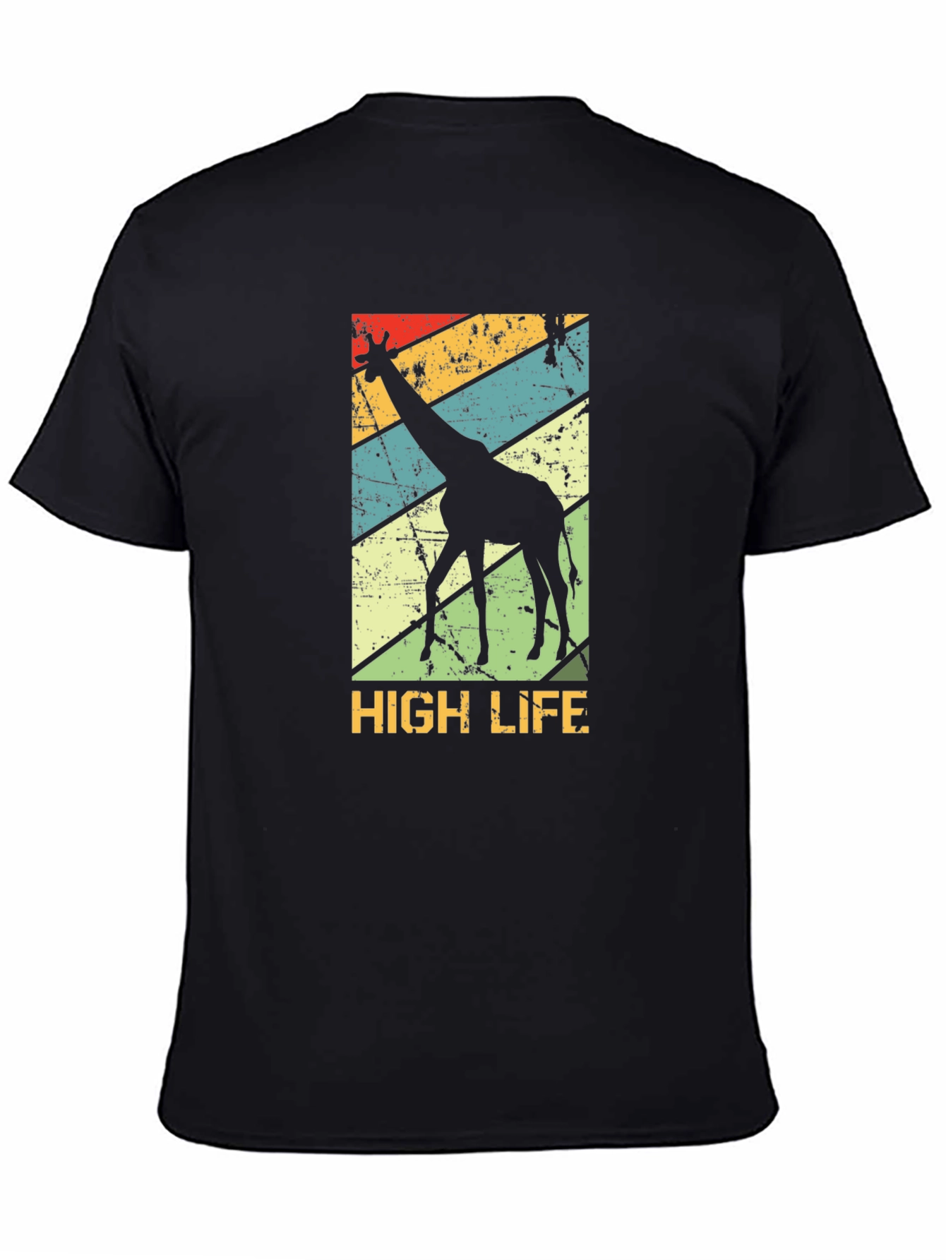 Retro Giraffe High Life Graphic Tee
