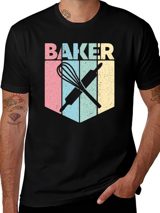 Baker T-Shirt - Retro Baking Design Tee