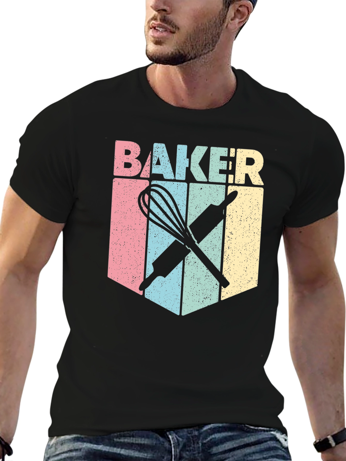Baker T-Shirt - Retro Baking Design Tee