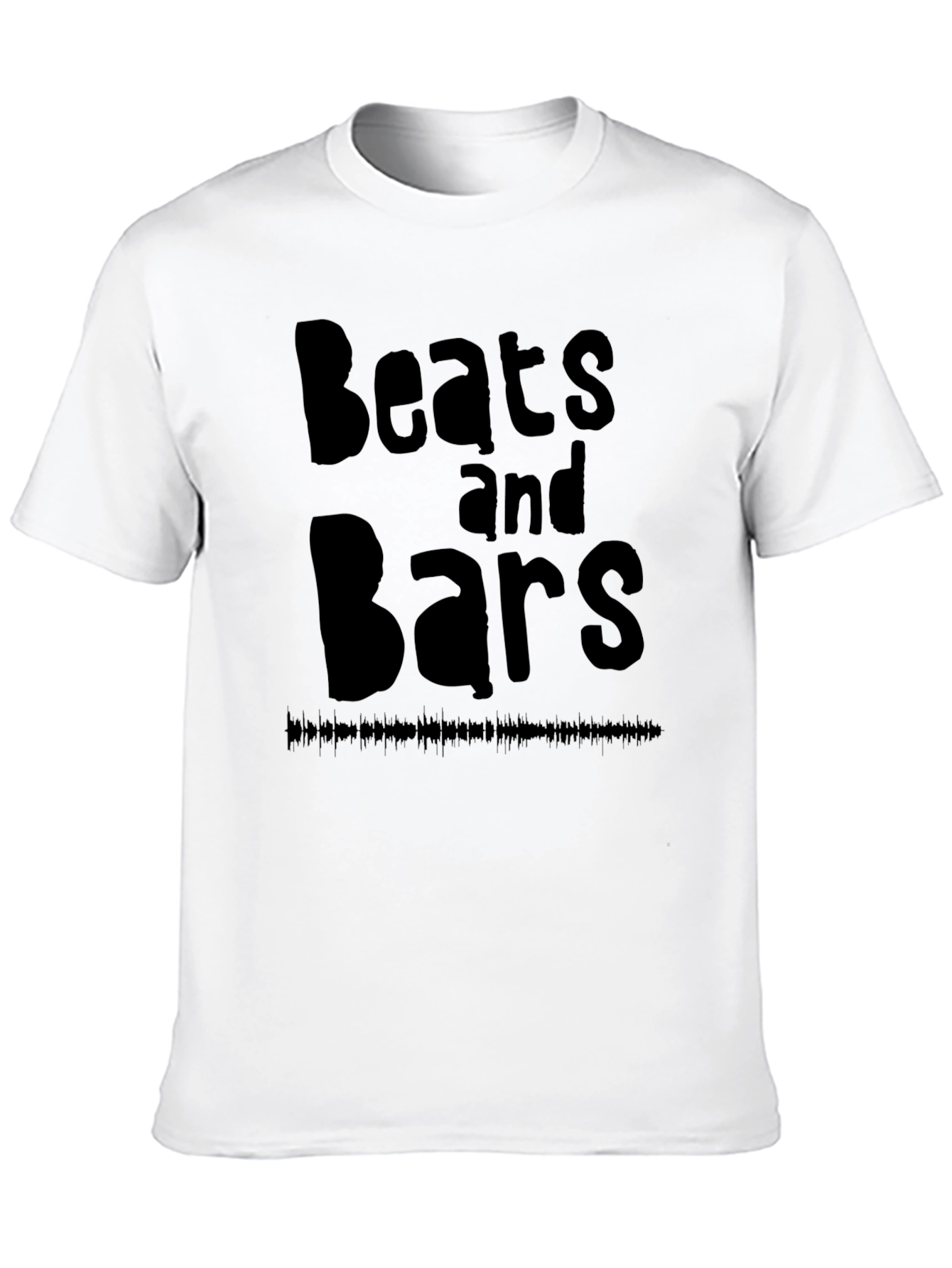 Beats and Bars Black Graphic T-Shirt