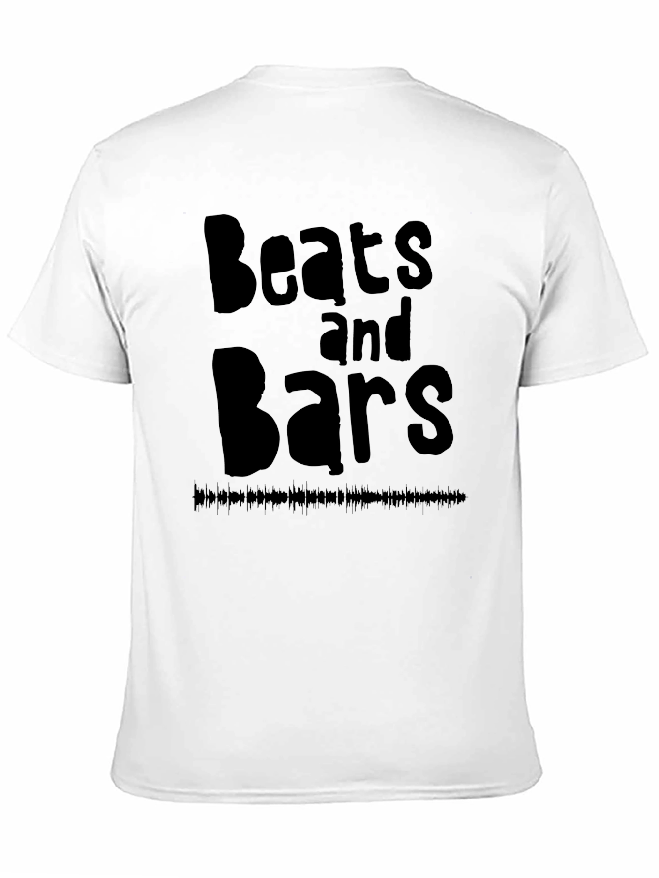 Beats and Bars Black Graphic T-Shirt