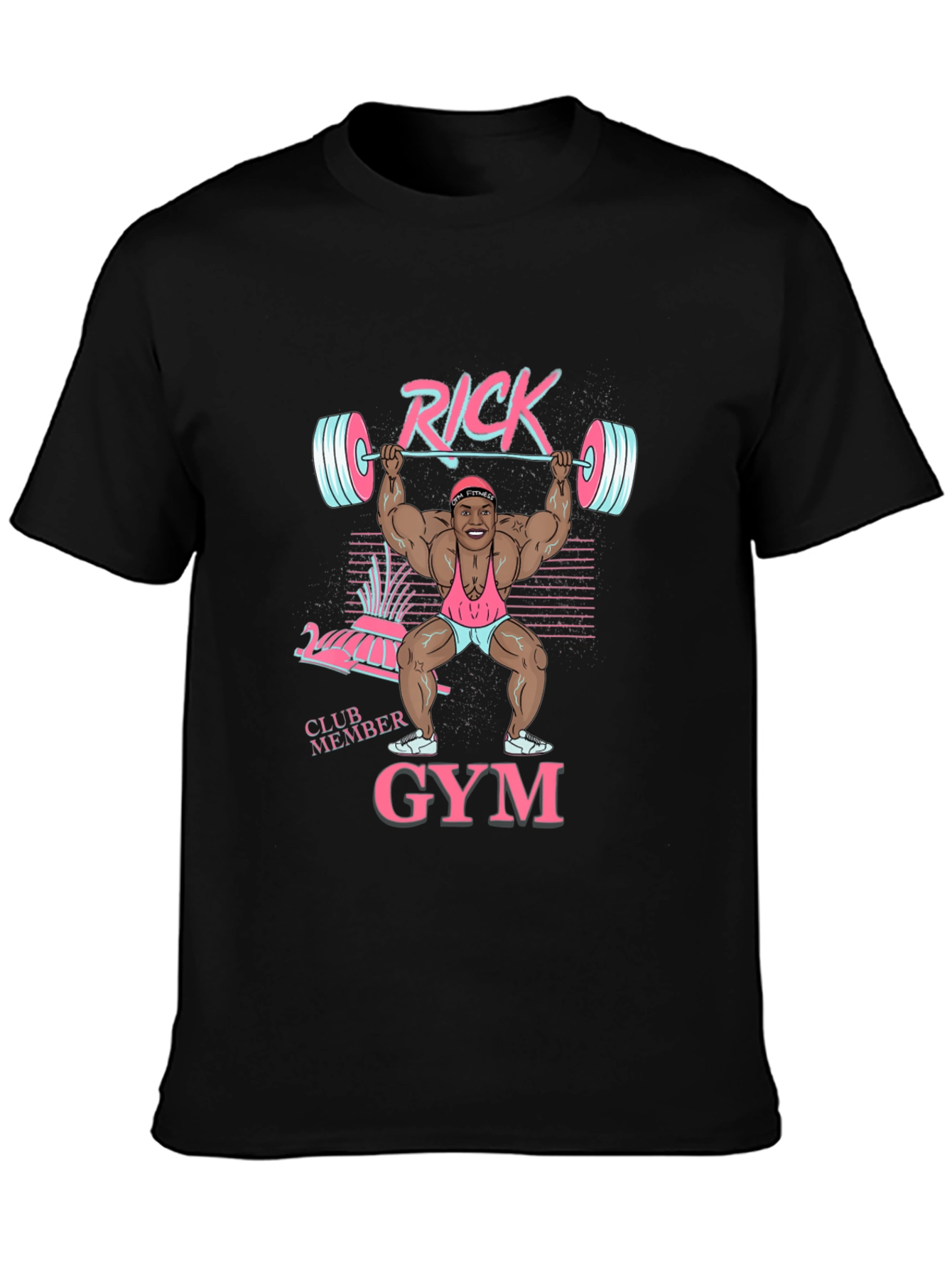 Rick Gym Club Member Graphic T-Shirt