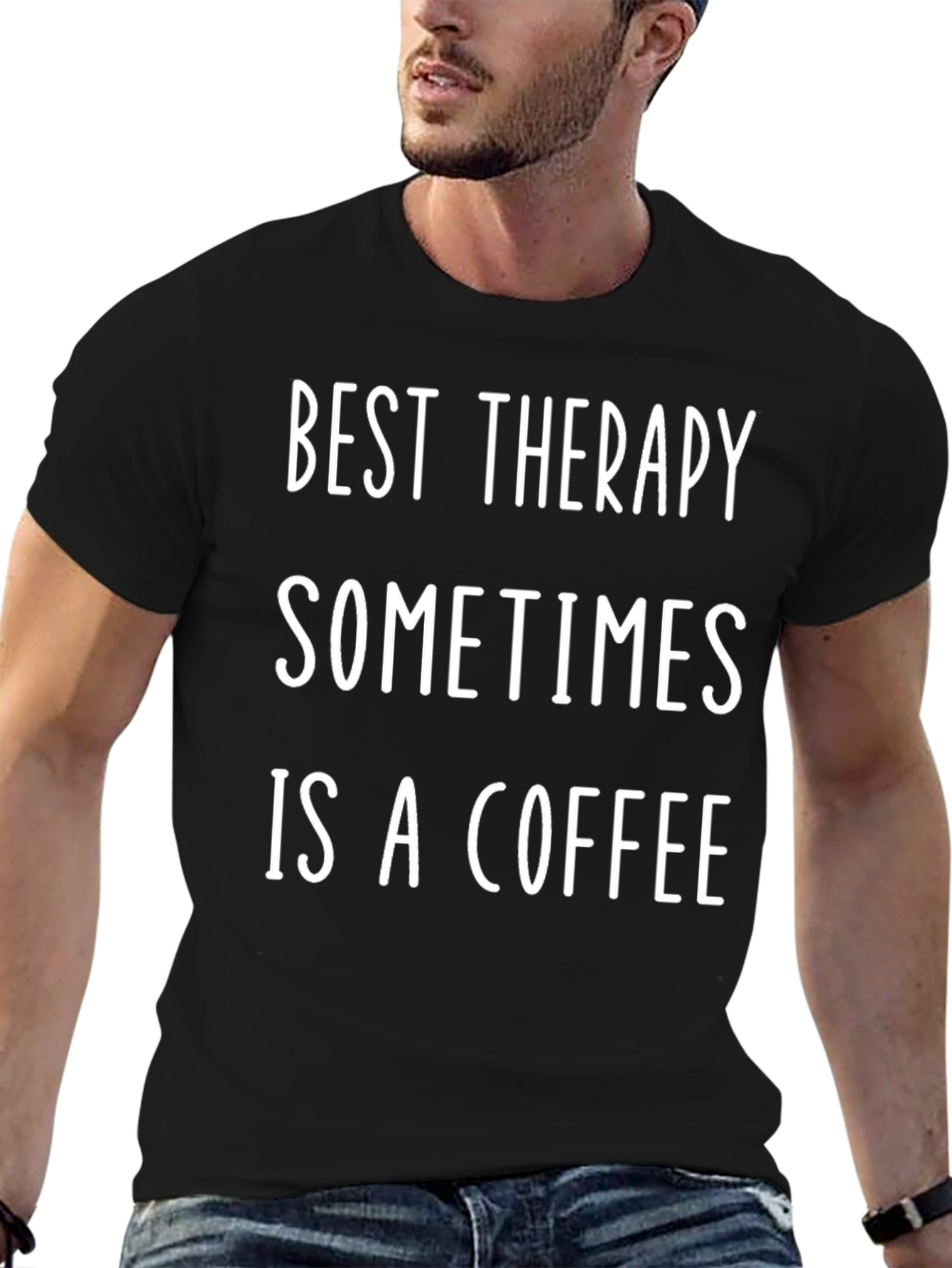 Best Therapy Coffee Graphic T-Shirt