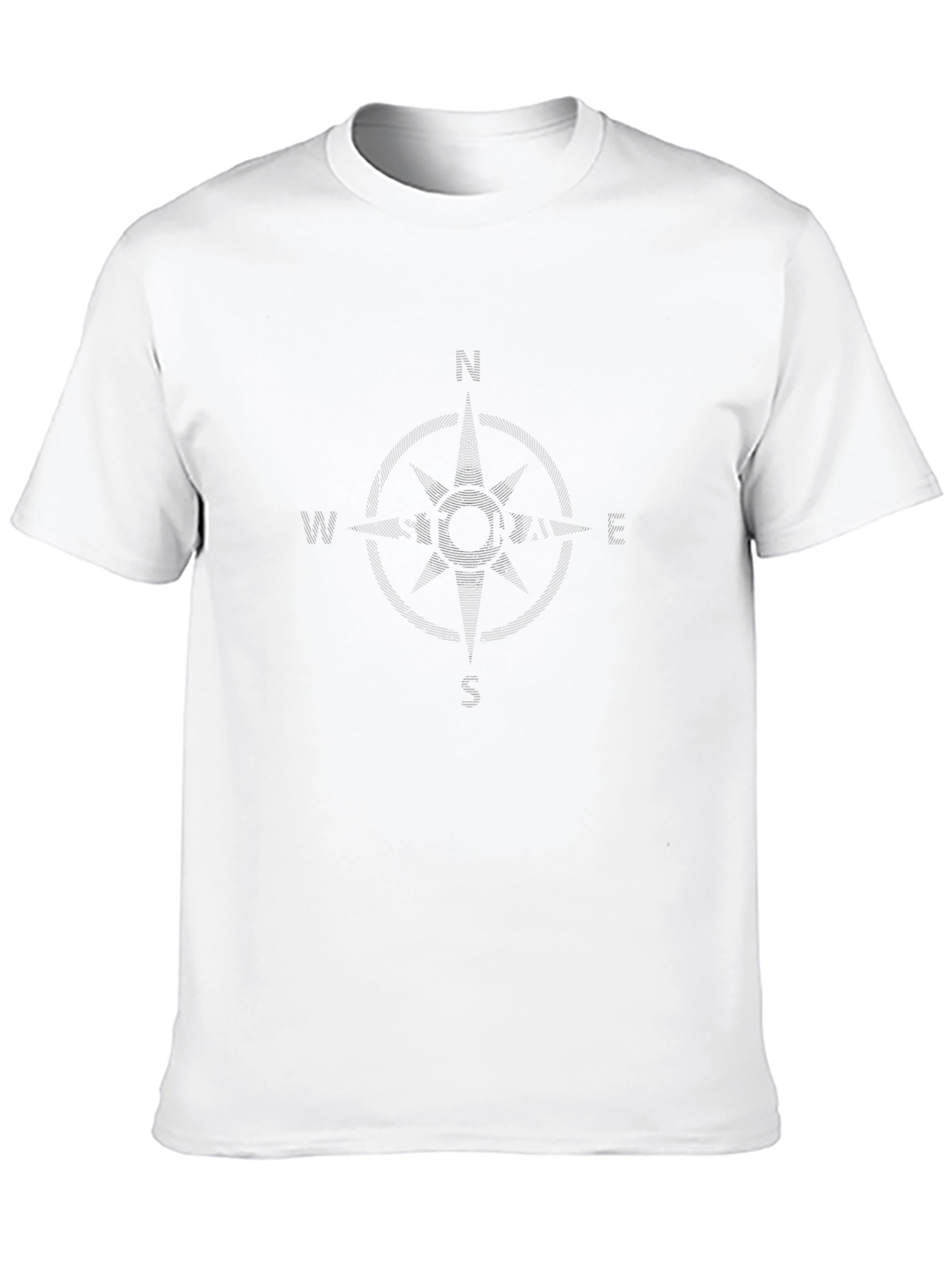 Compass Rose Graphic T-Shirt - Classic Black