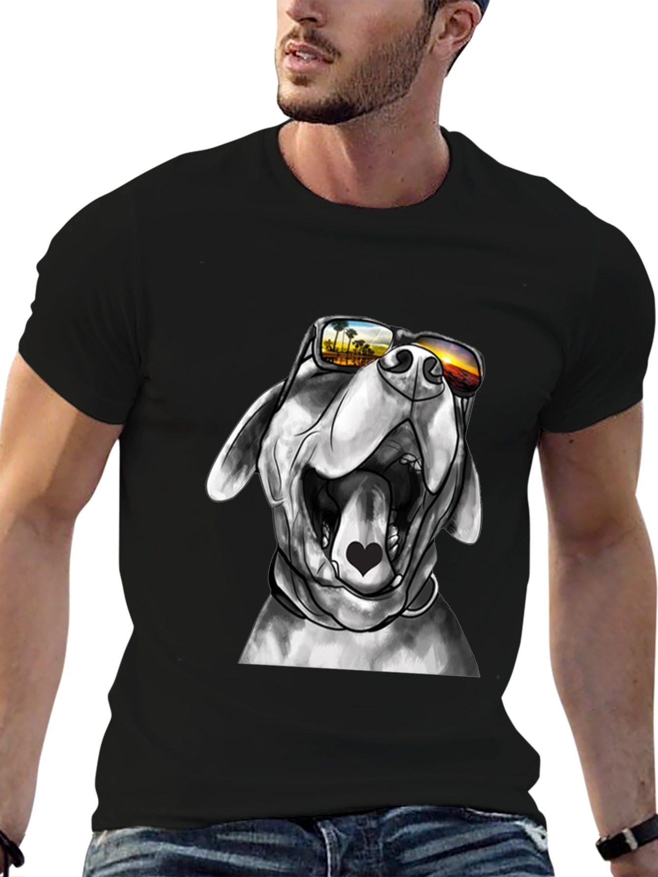 Cool Dog T-Shirt - Sunset Shades