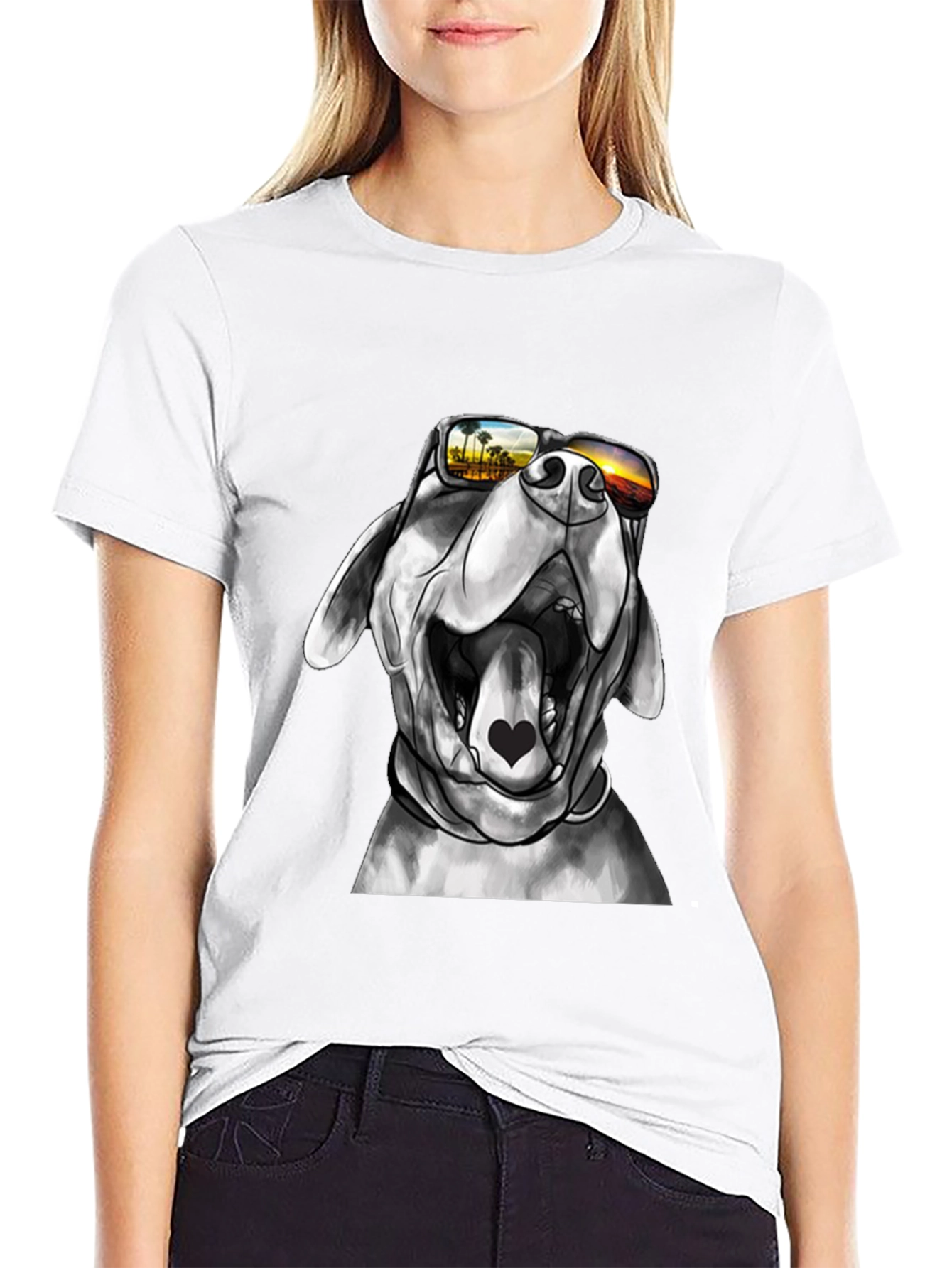 Cool Dog T-Shirt - Sunset Shades