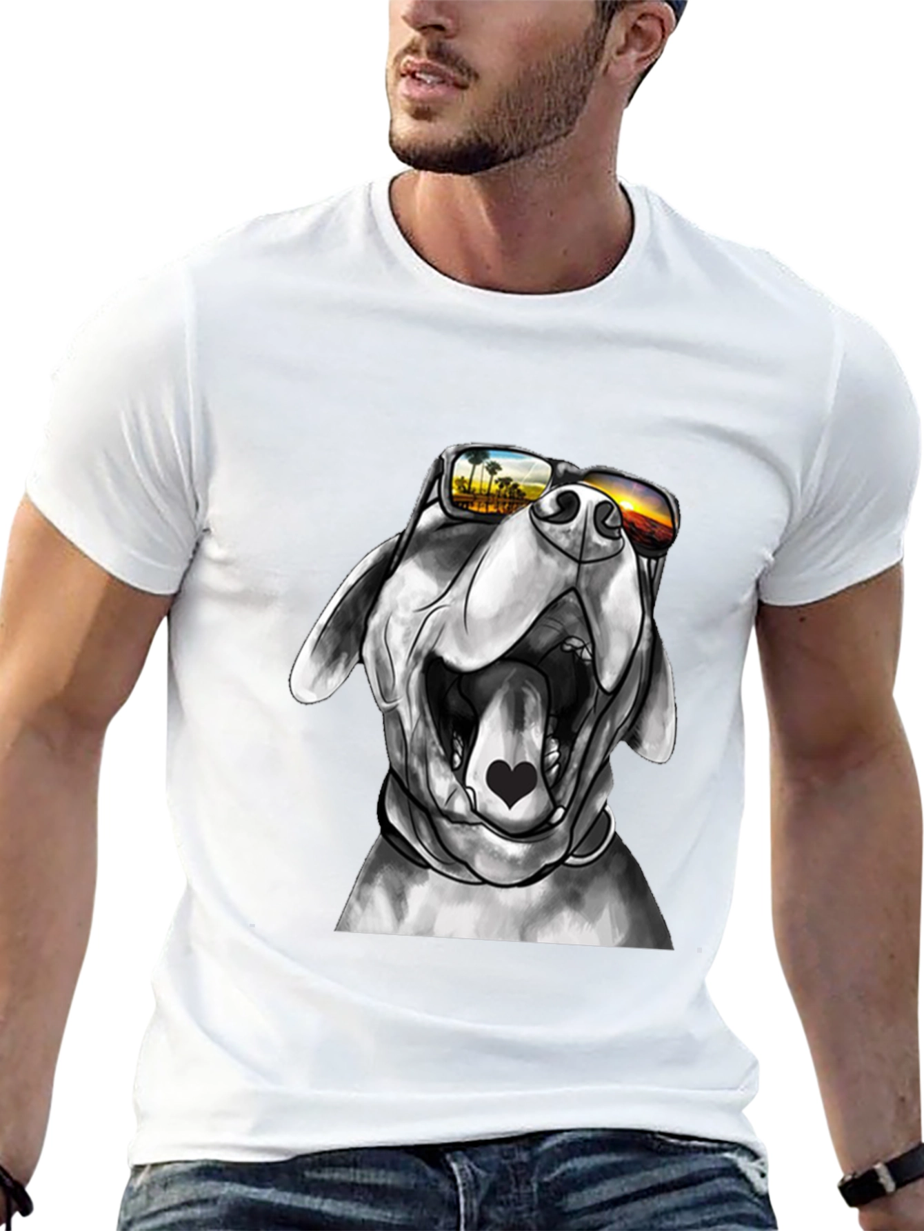 Cool Dog T-Shirt - Sunset Shades