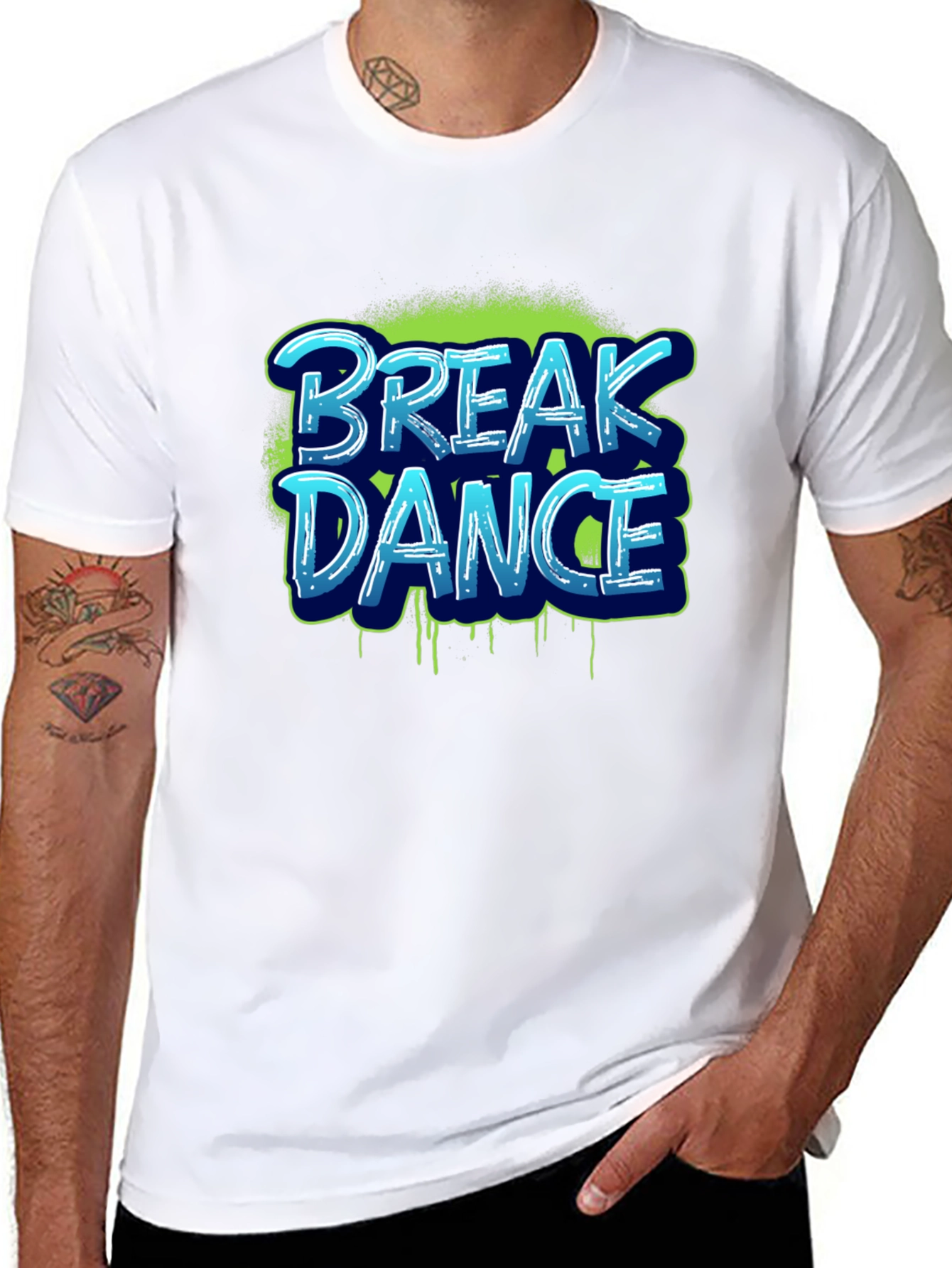 Break Dance Graphic Tee - Urban Style