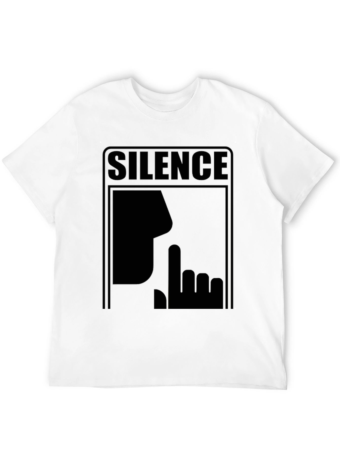 Silence Graphic Tee - Mens Black T-Shirt