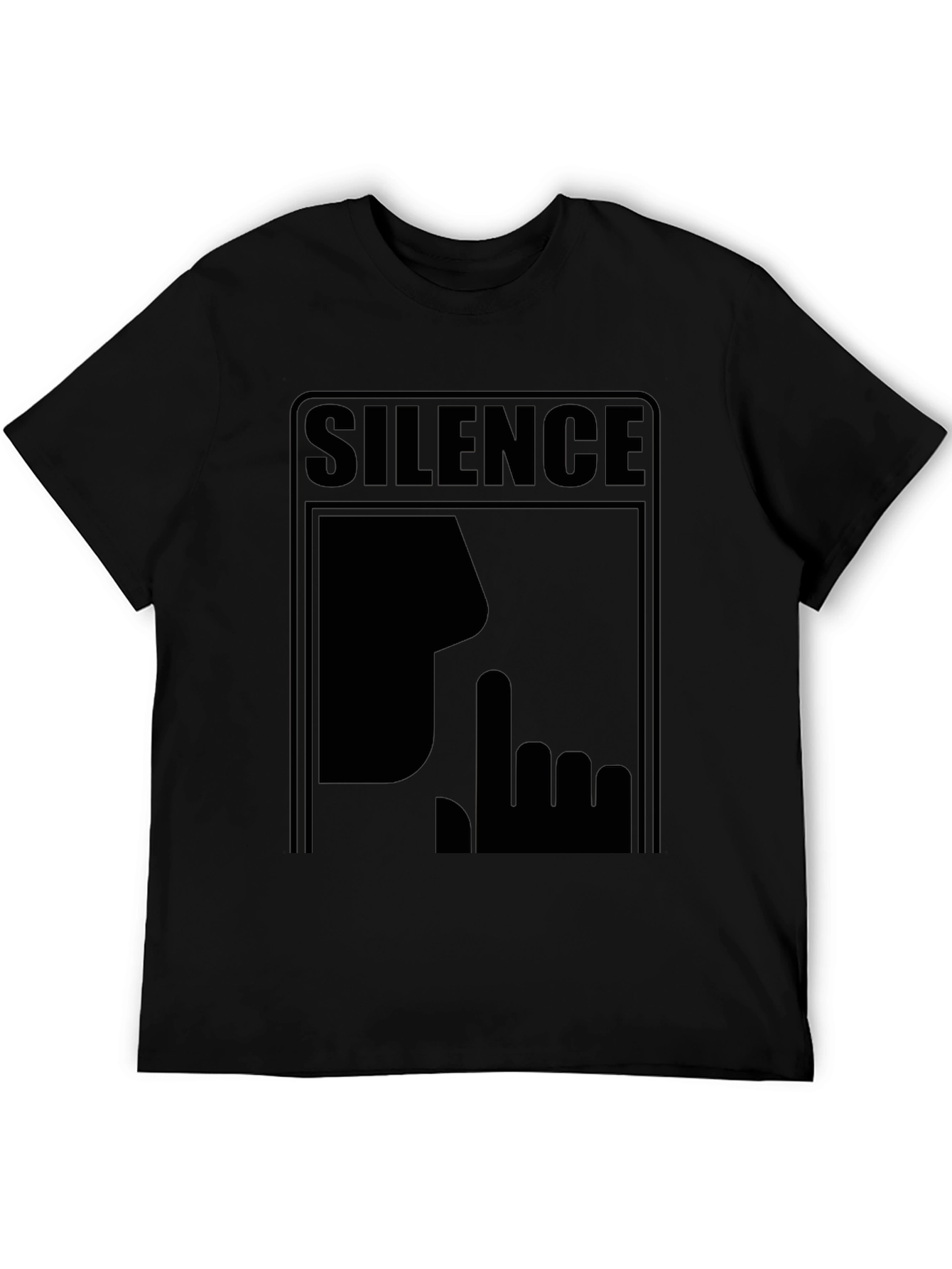 Silence Graphic Tee - Mens Black T-Shirt