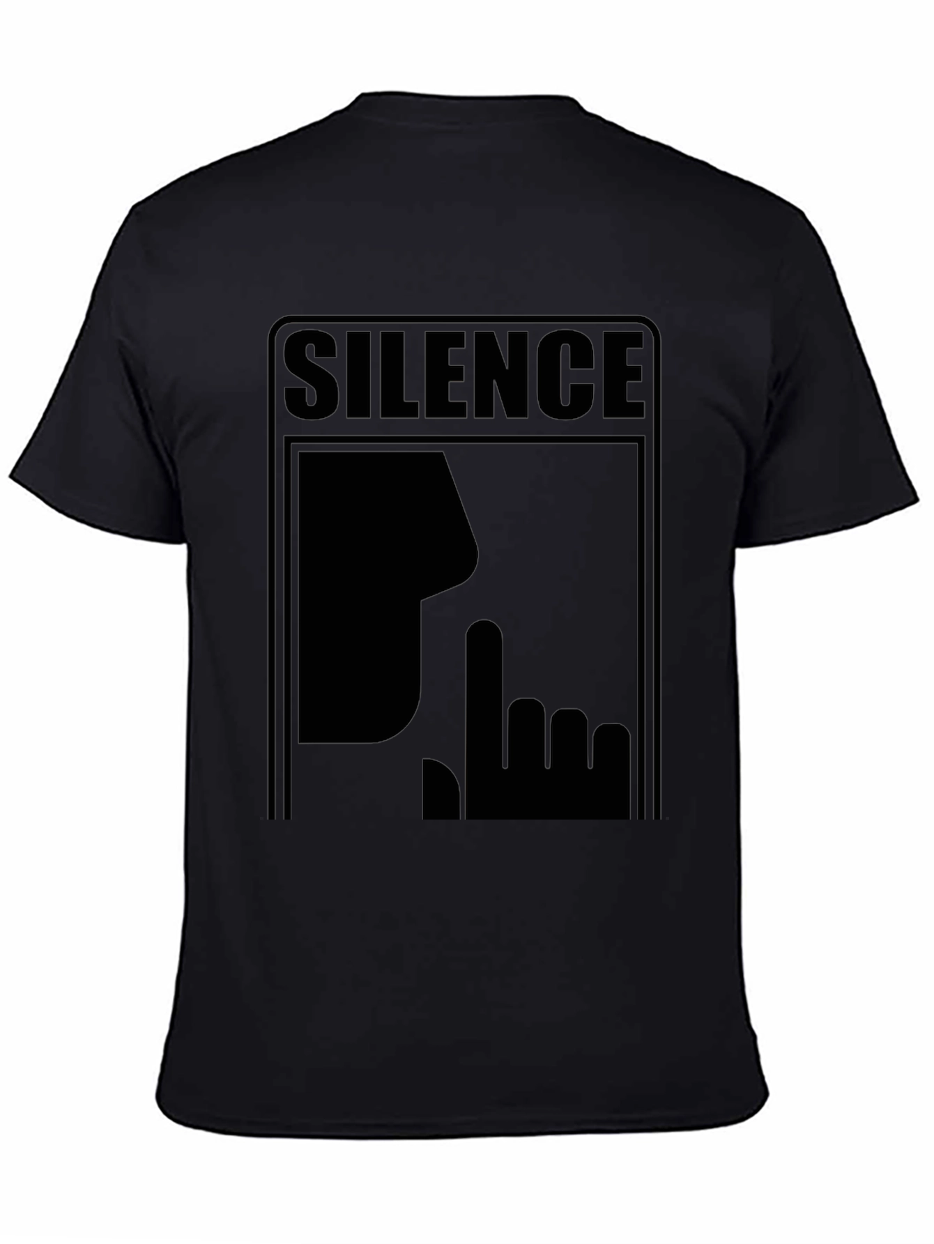 Silence Graphic Tee - Mens Black T-Shirt