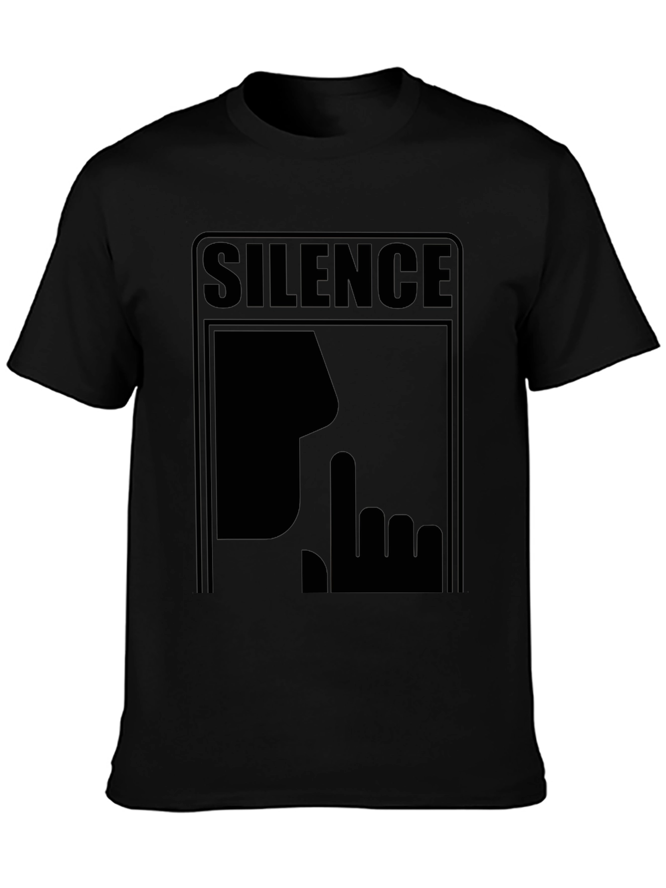 Silence Graphic Tee - Mens Black T-Shirt