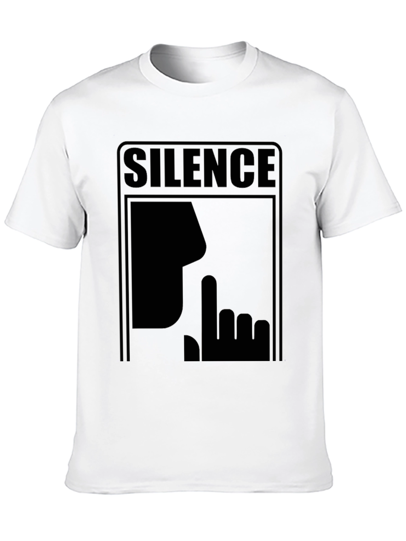 Silence Graphic Tee - Mens Black T-Shirt