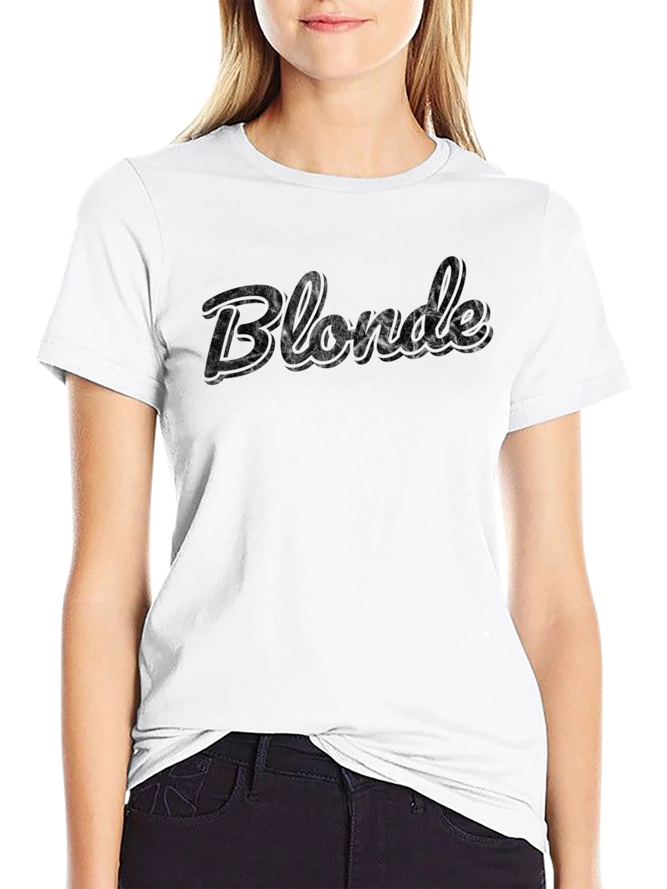 Blonde Graphic Tee - Black T-Shirt