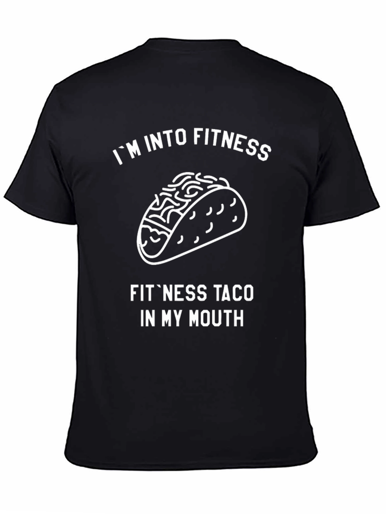 Fitness Taco Graphic Tee - Mens Black T-Shirt