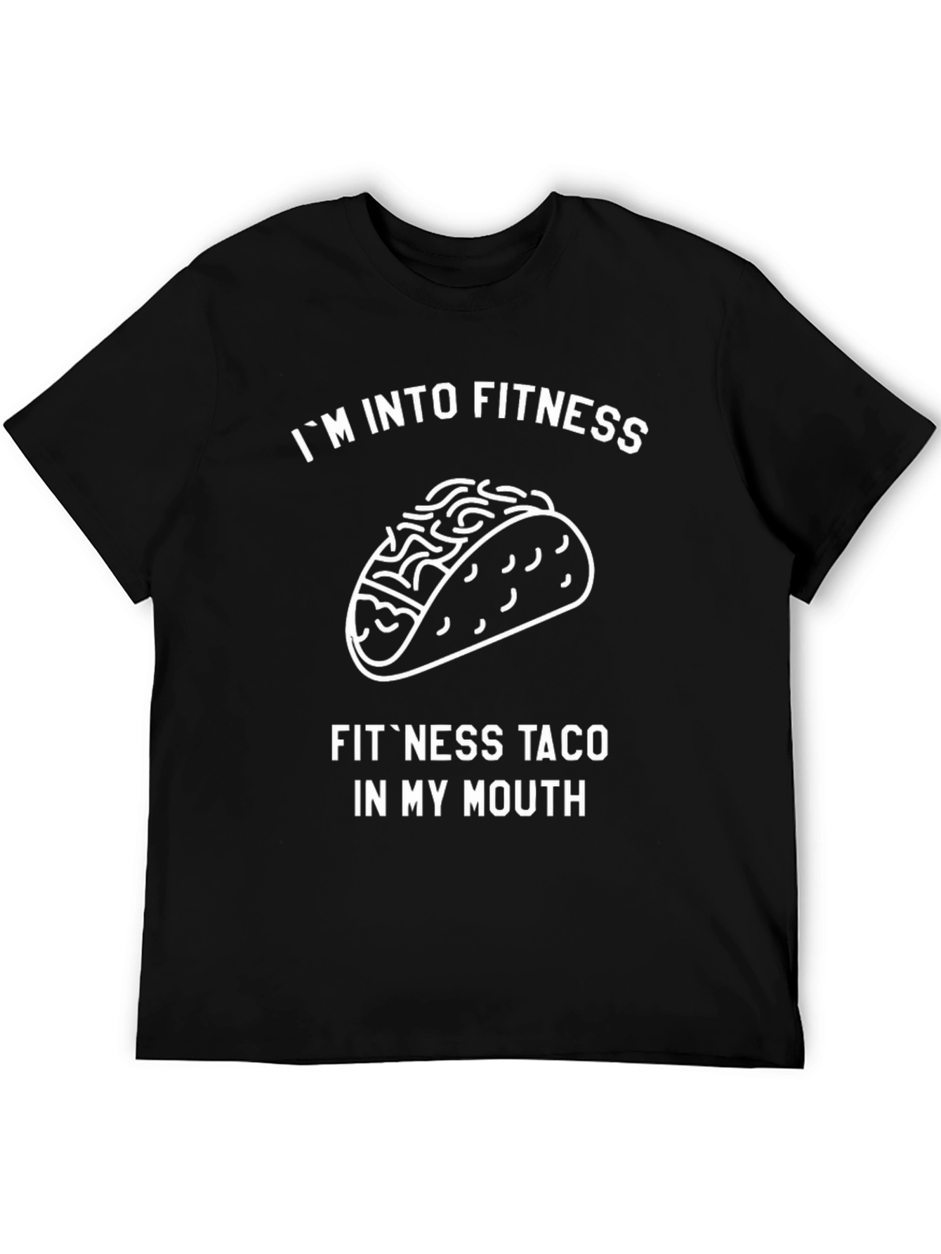 Fitness Taco Graphic Tee - Mens Black T-Shirt