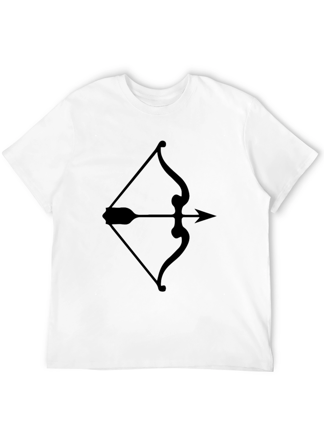 Archery Bow and Arrow Graphic Tee - Black T-Shirt