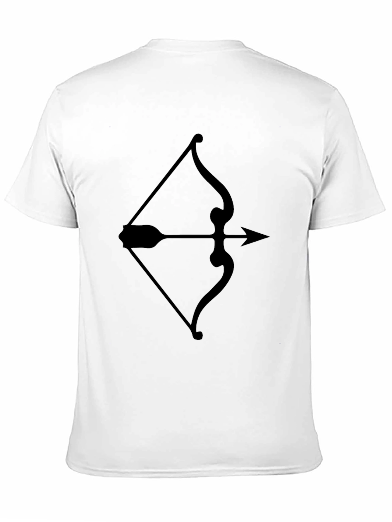 Archery Bow and Arrow Graphic Tee - Black T-Shirt