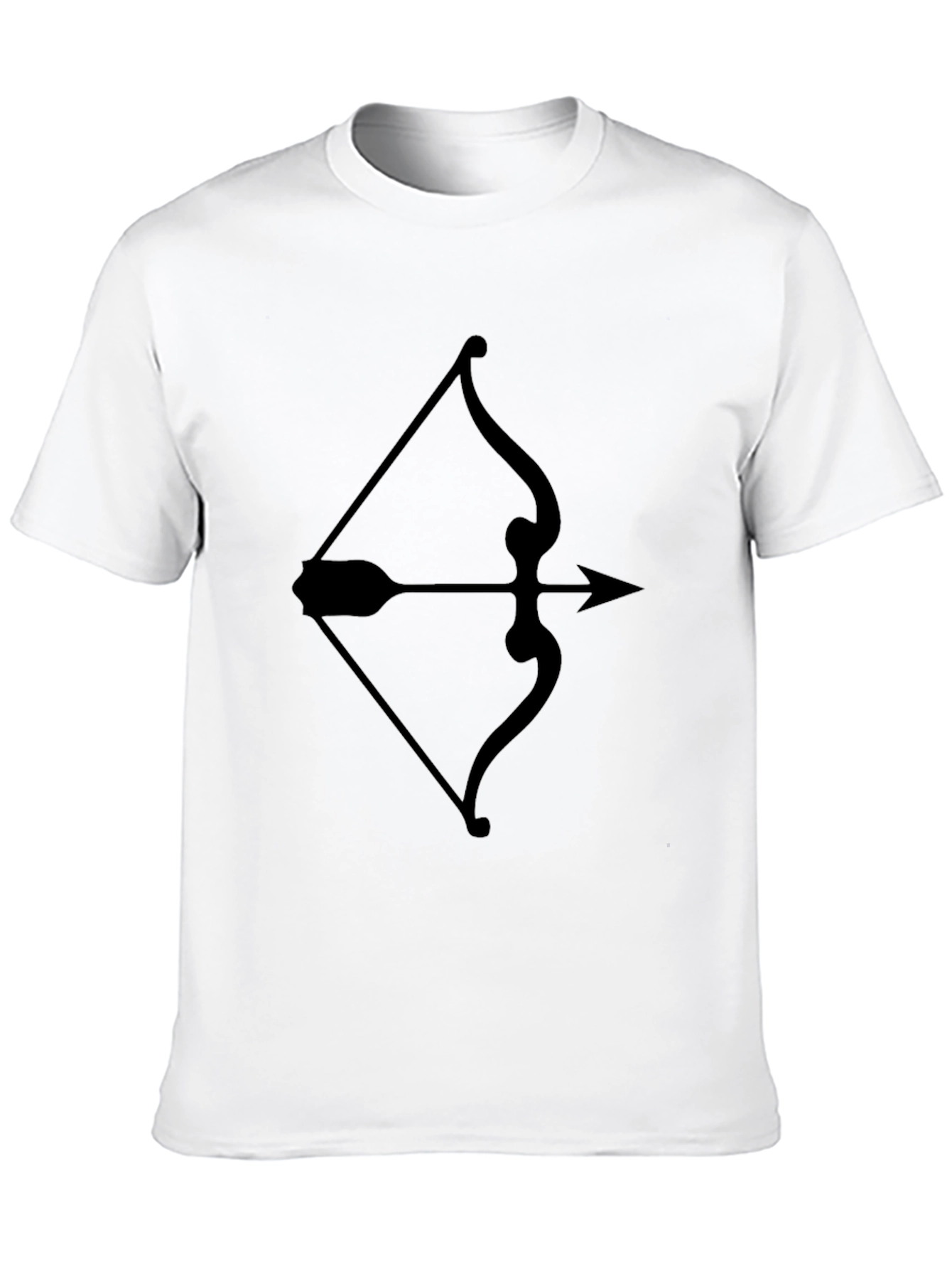 Archery Bow and Arrow Graphic Tee - Black T-Shirt