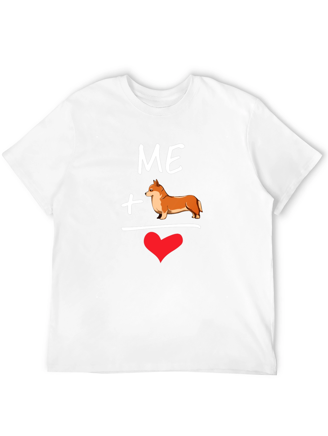 Me Plus Corgi Equals Love T-Shirt
