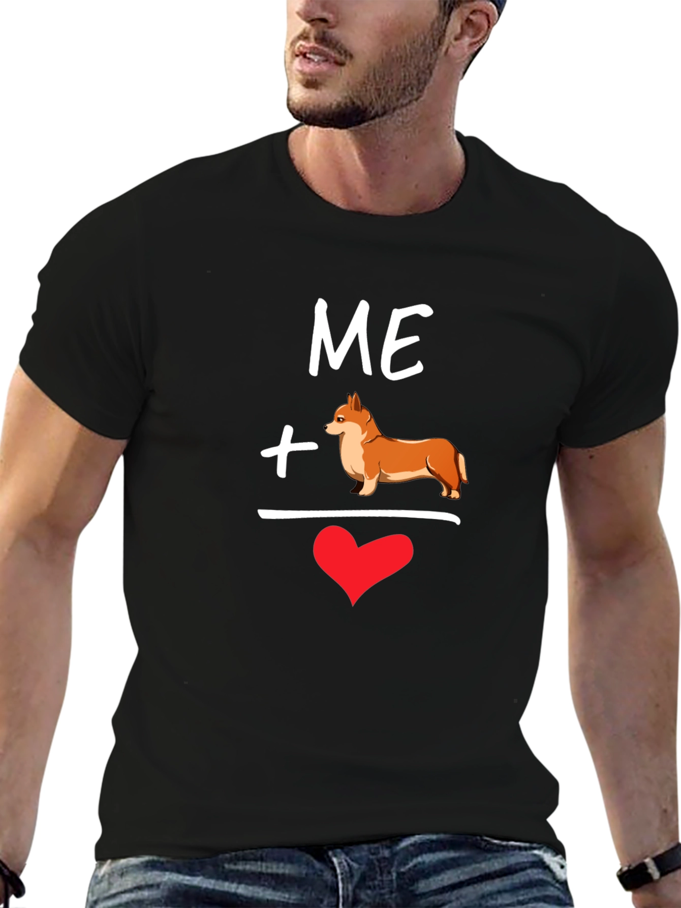 Me Plus Corgi Equals Love T-Shirt