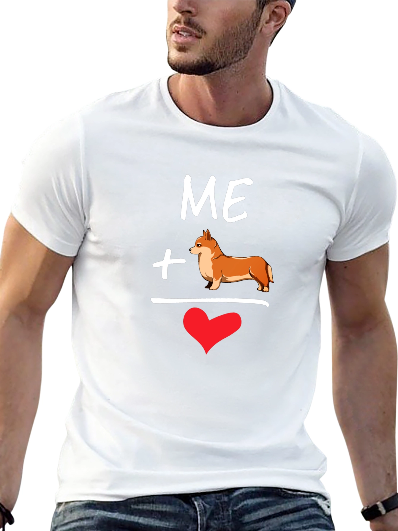 Me Plus Corgi Equals Love T-Shirt