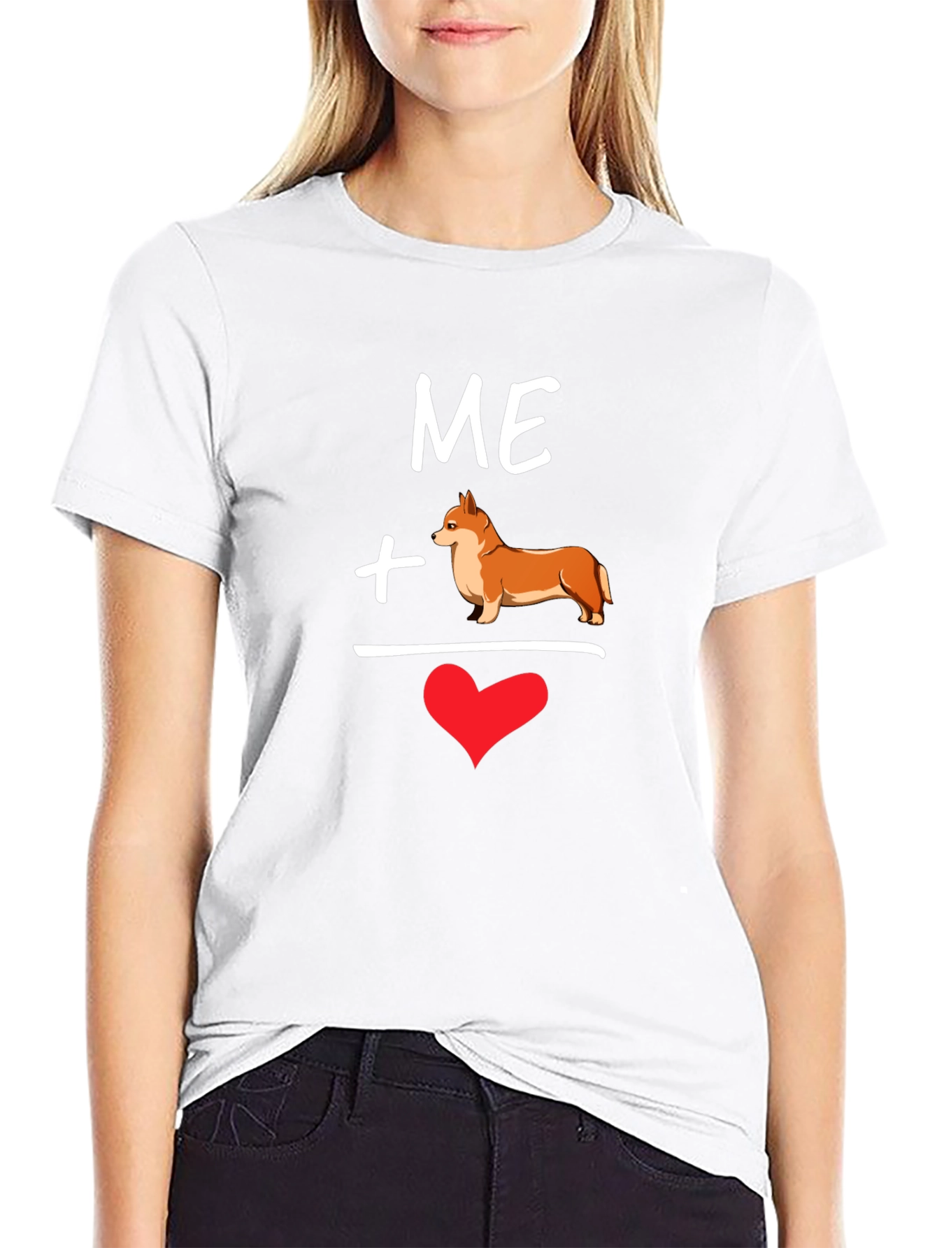Me Plus Corgi Equals Love T-Shirt