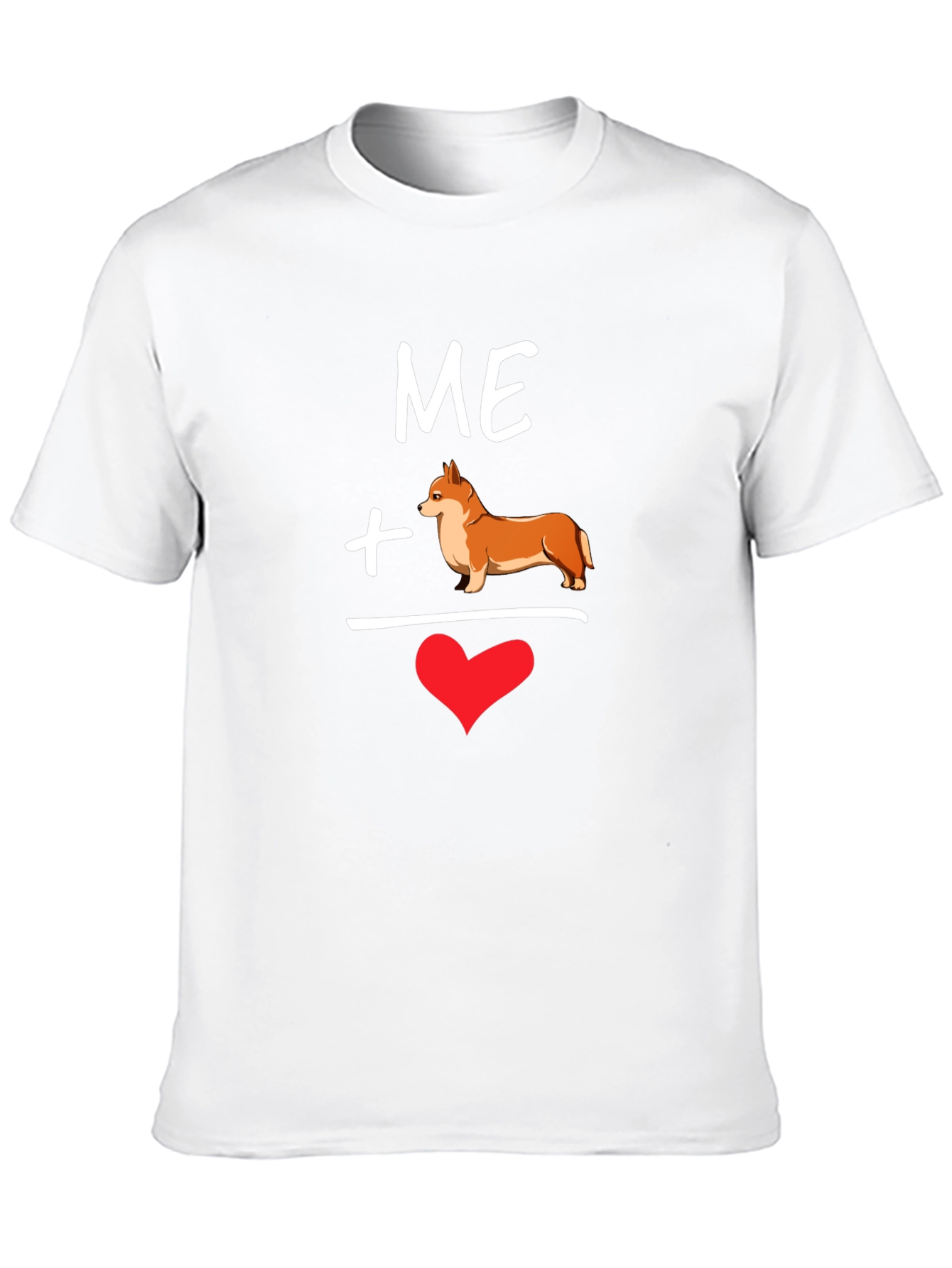 Me Plus Corgi Equals Love T-Shirt
