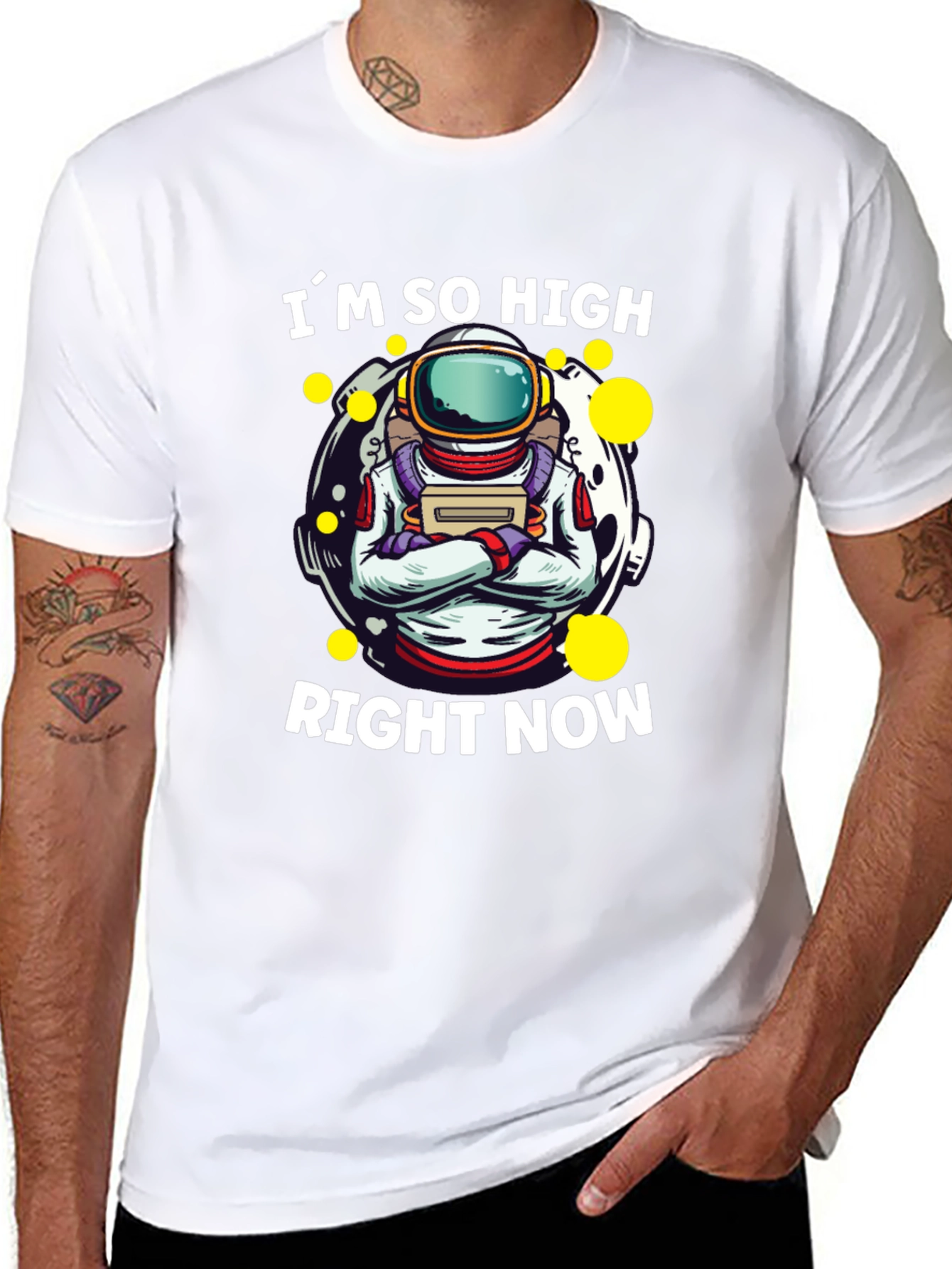 Im So High Right Now Astronaut Graphic T-Shirt