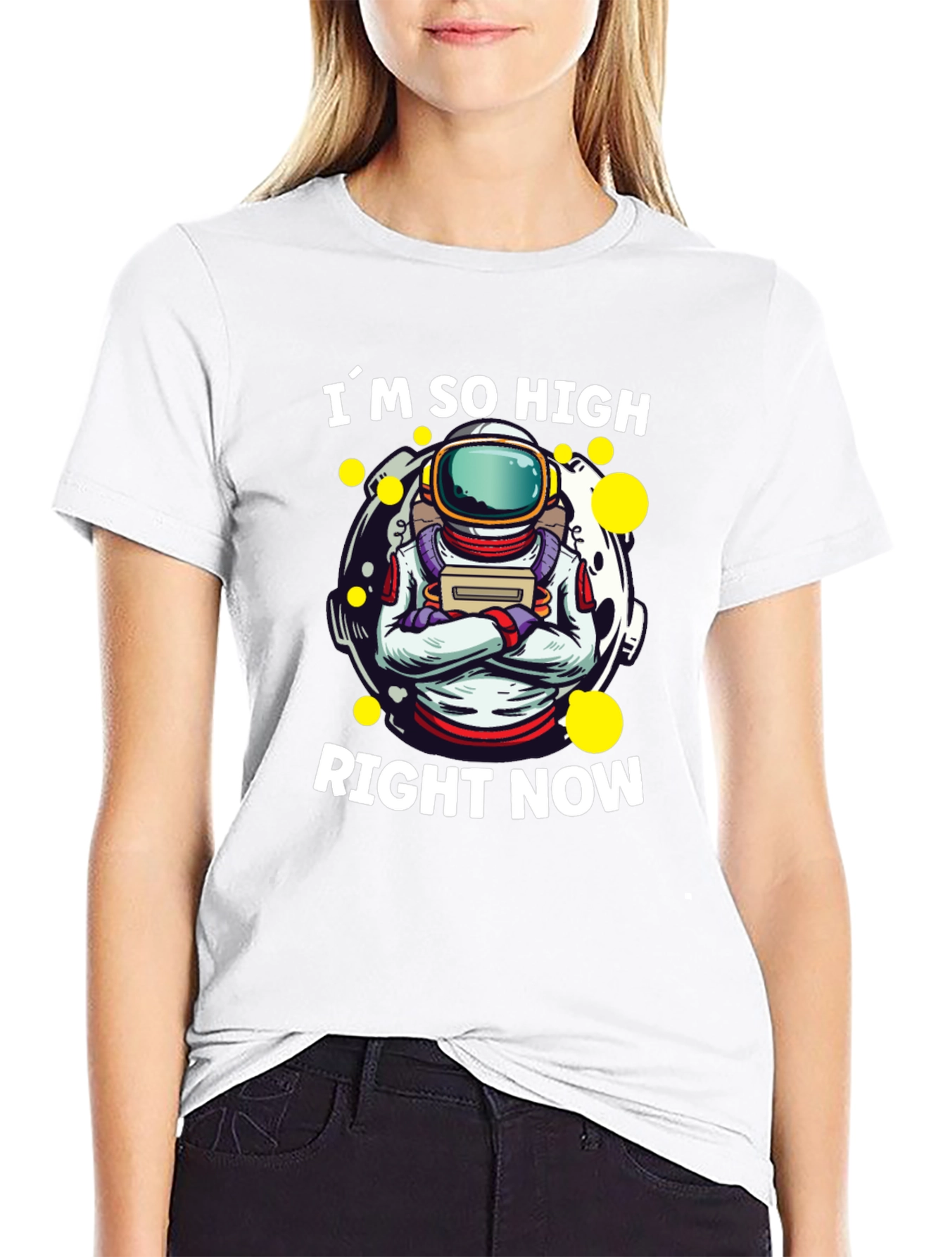 Im So High Right Now Astronaut Graphic T-Shirt
