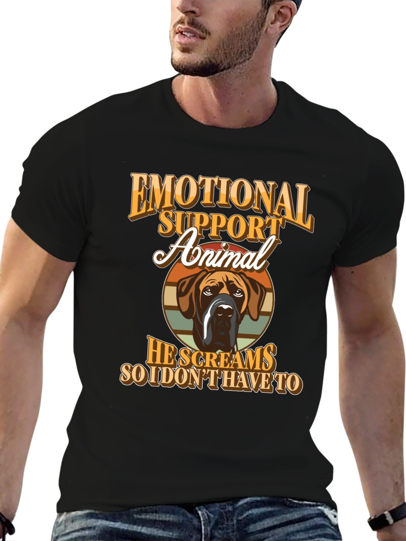 Emotional Support Animal T-Shirt - Dog Lover Tee