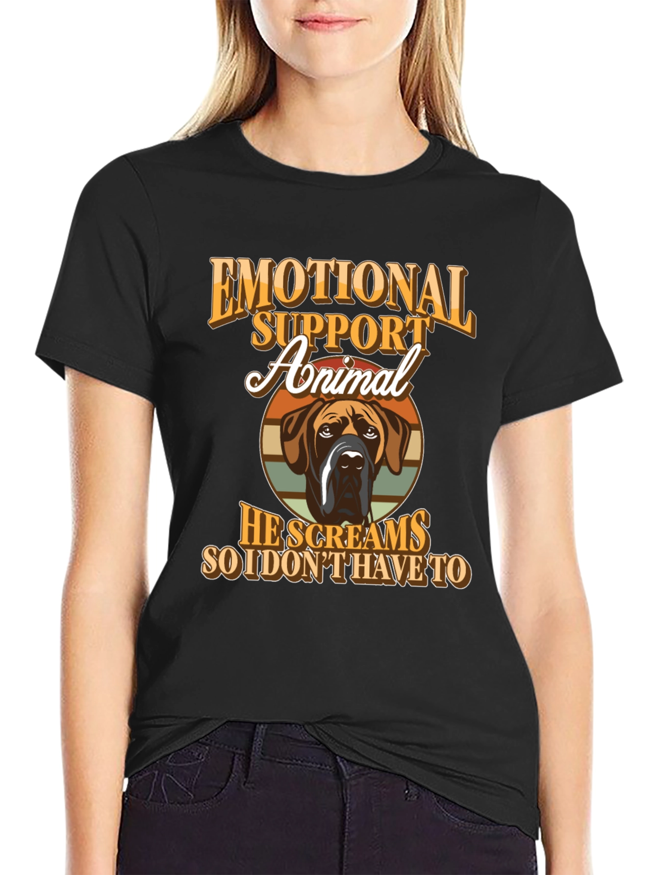Emotional Support Animal T-Shirt - Dog Lover Tee