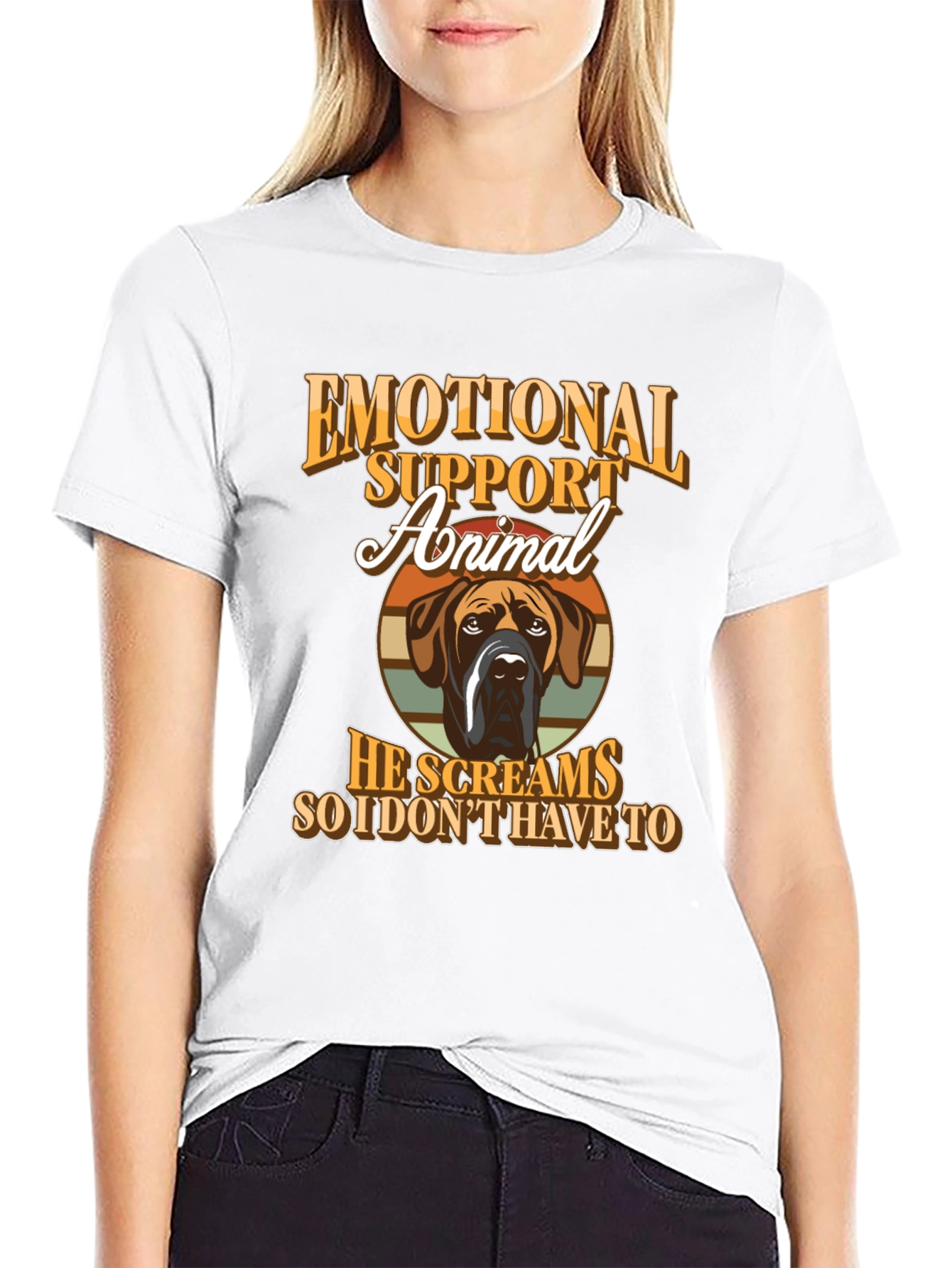 Emotional Support Animal T-Shirt - Dog Lover Tee
