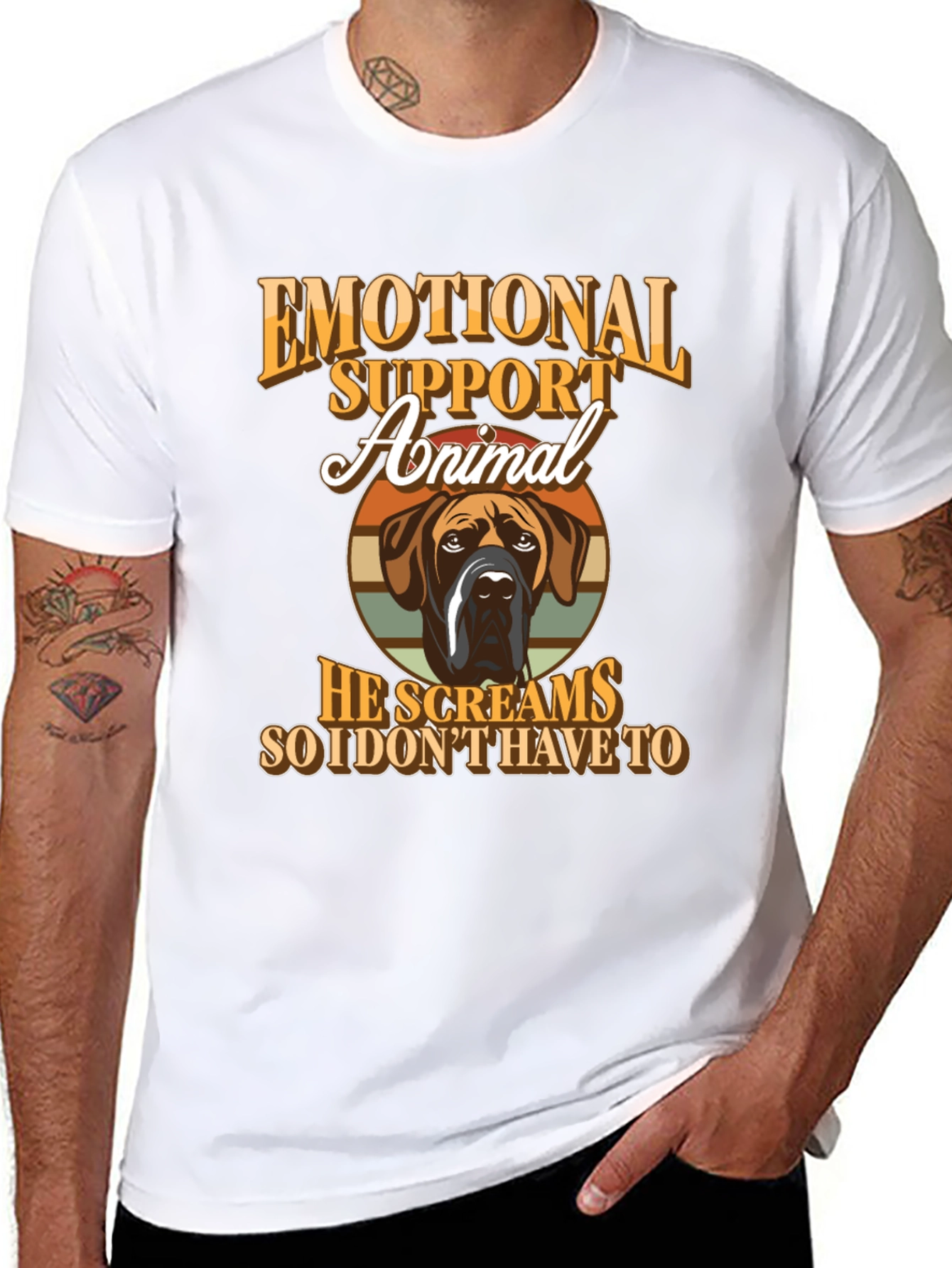 Emotional Support Animal T-Shirt - Dog Lover Tee