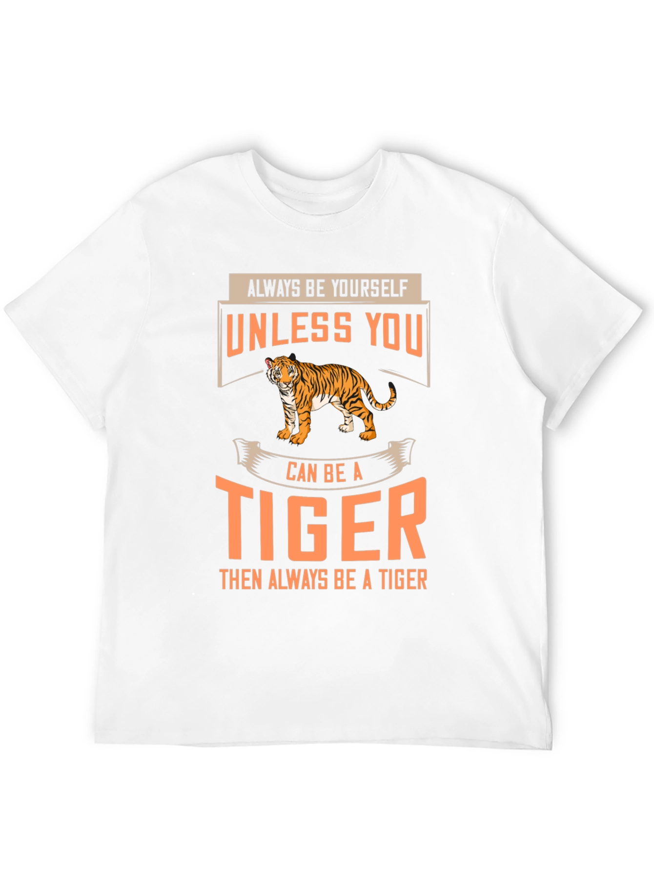 Always Be a Tiger Graphic T-Shirt - Black