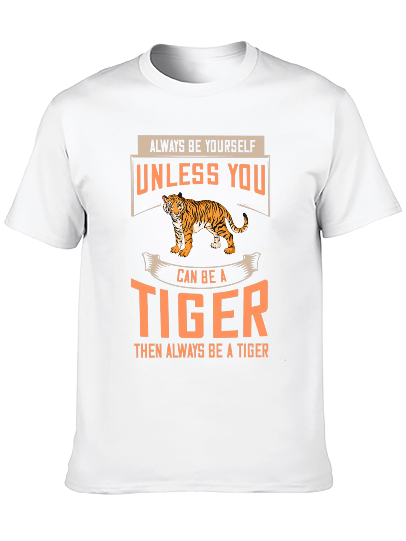 Always Be a Tiger Graphic T-Shirt - Black