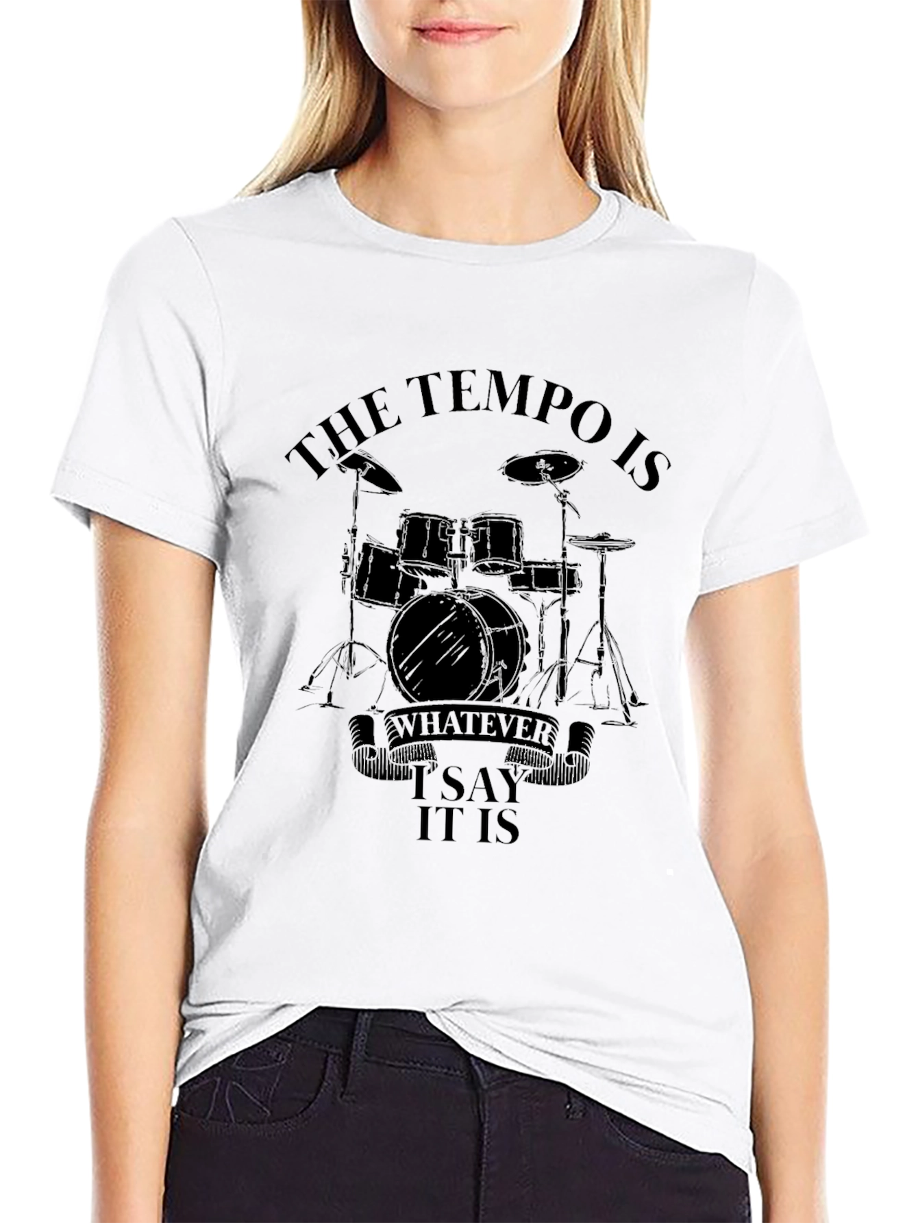 Tempo Drummer Black T-Shirt